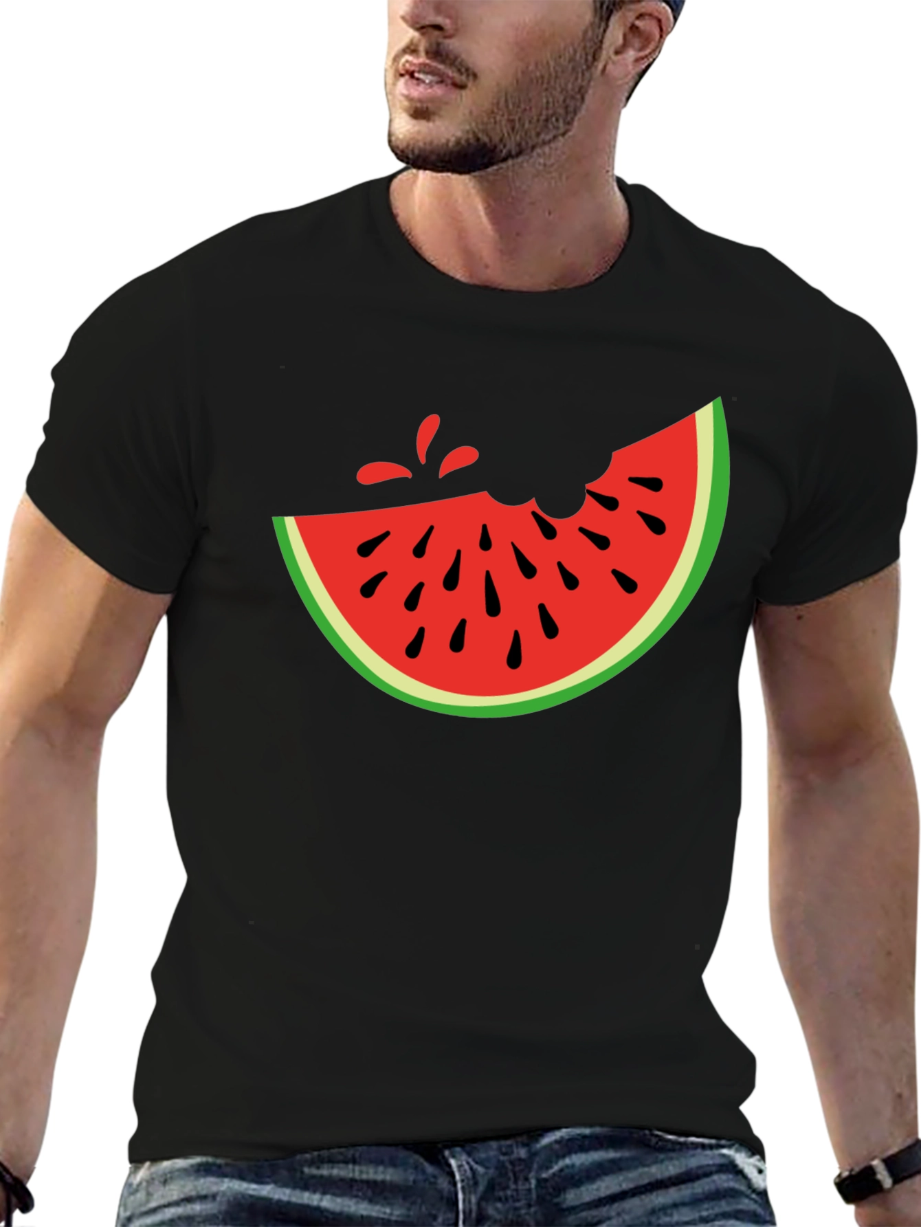 Watermelon Slice Graphic Tee - Casual Summer Style