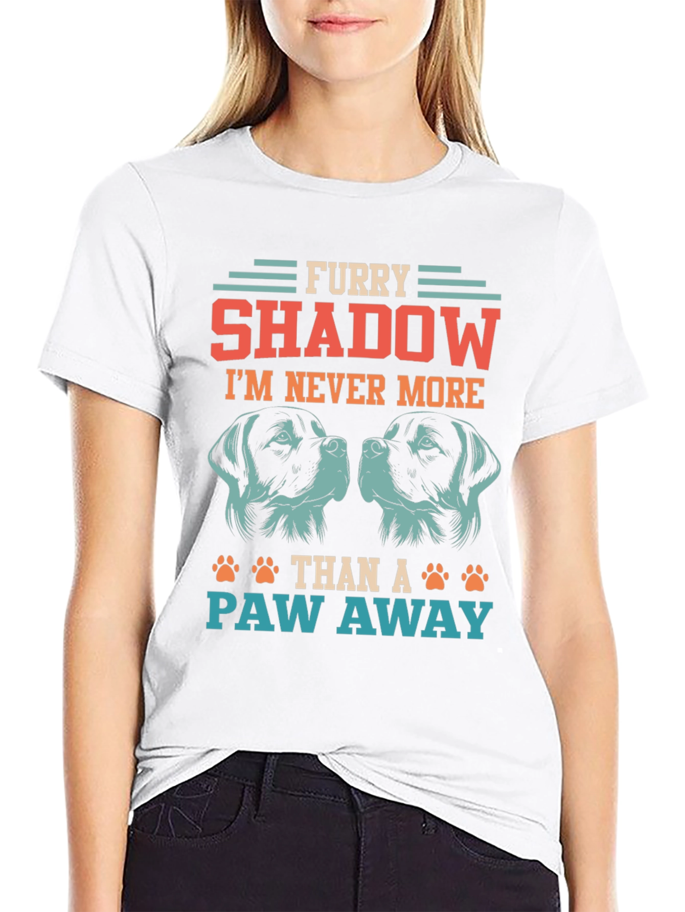 Furry Shadow Dog Lover T-Shirt
