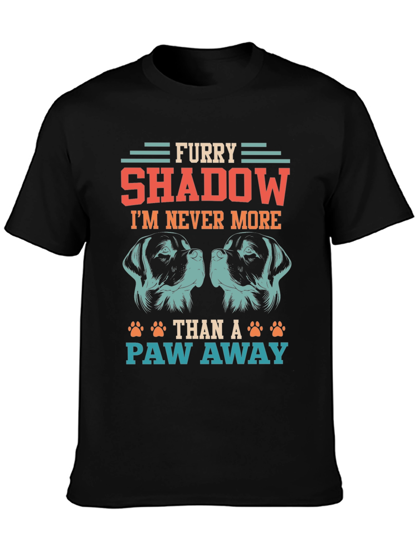 Furry Shadow Dog Lover T-Shirt