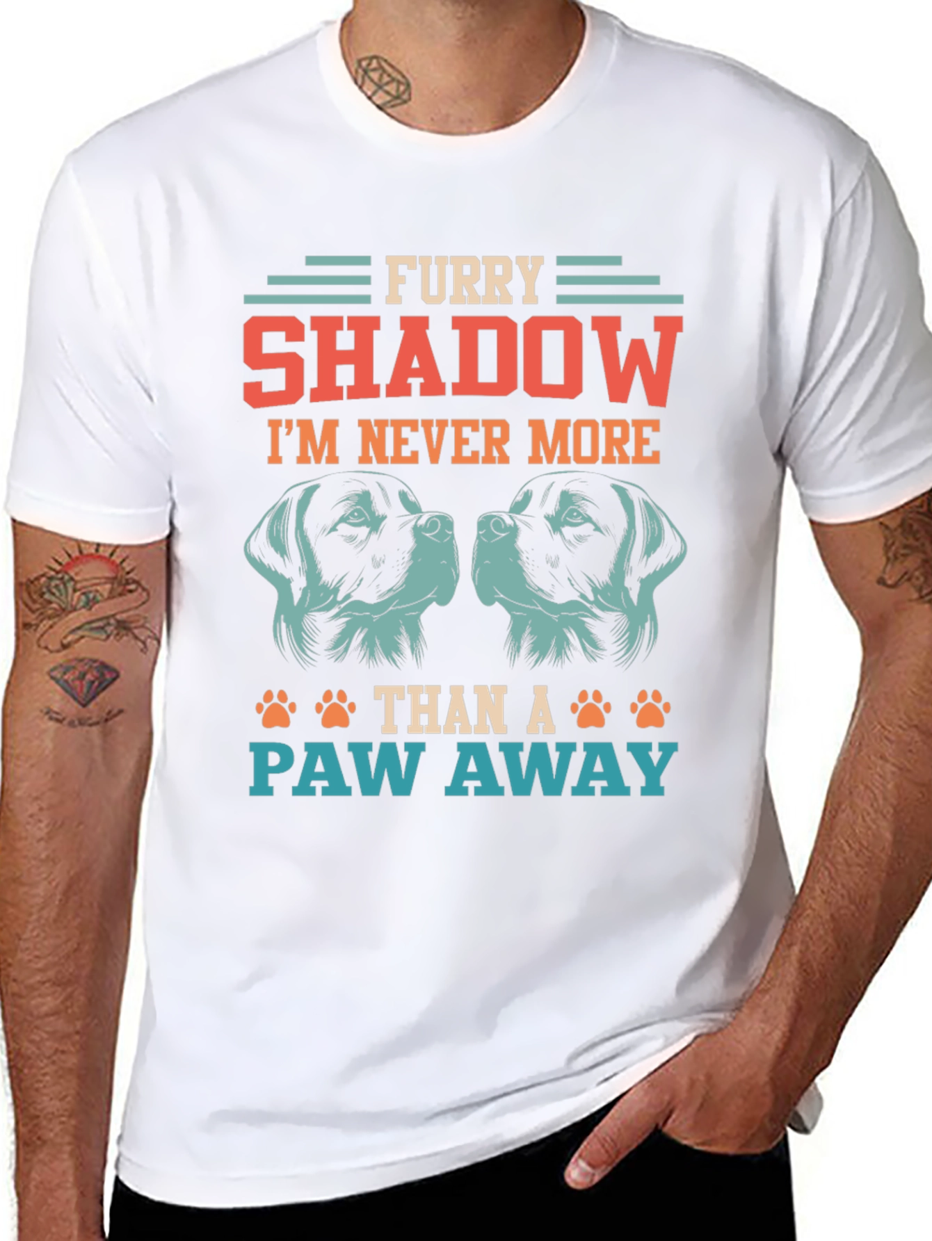 Furry Shadow Dog Lover T-Shirt