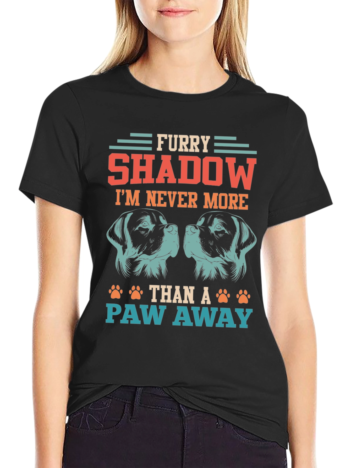Furry Shadow Dog Lover T-Shirt