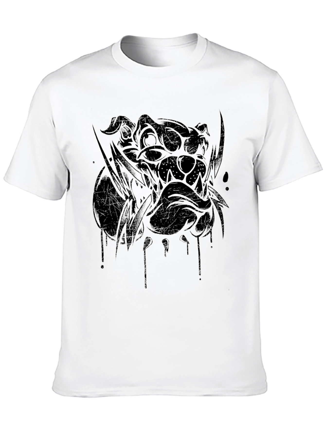 Graphic Bulldog Tee - Mens Black T-Shirt