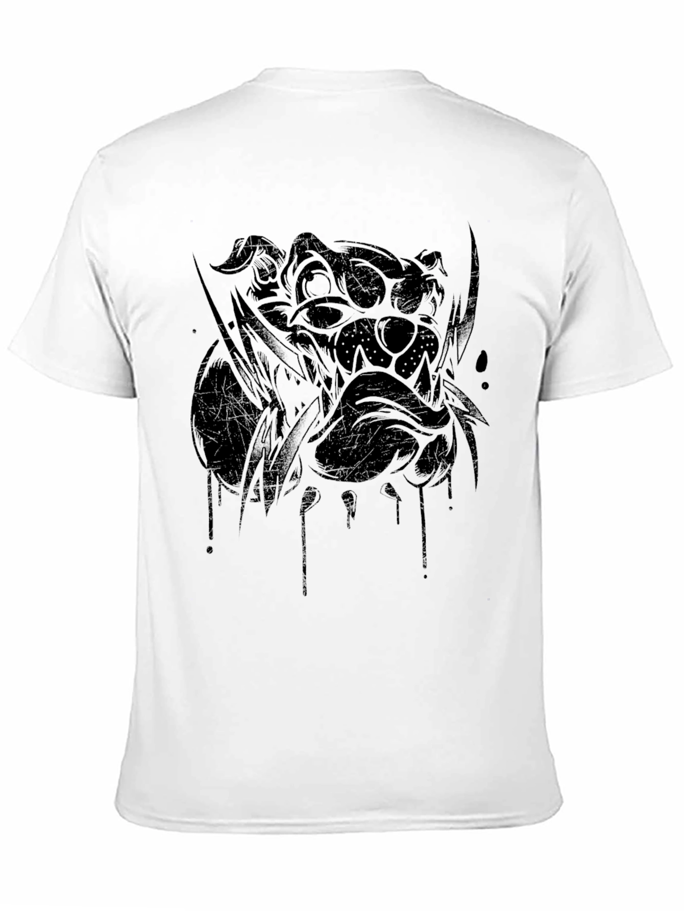 Graphic Bulldog Tee - Mens Black T-Shirt