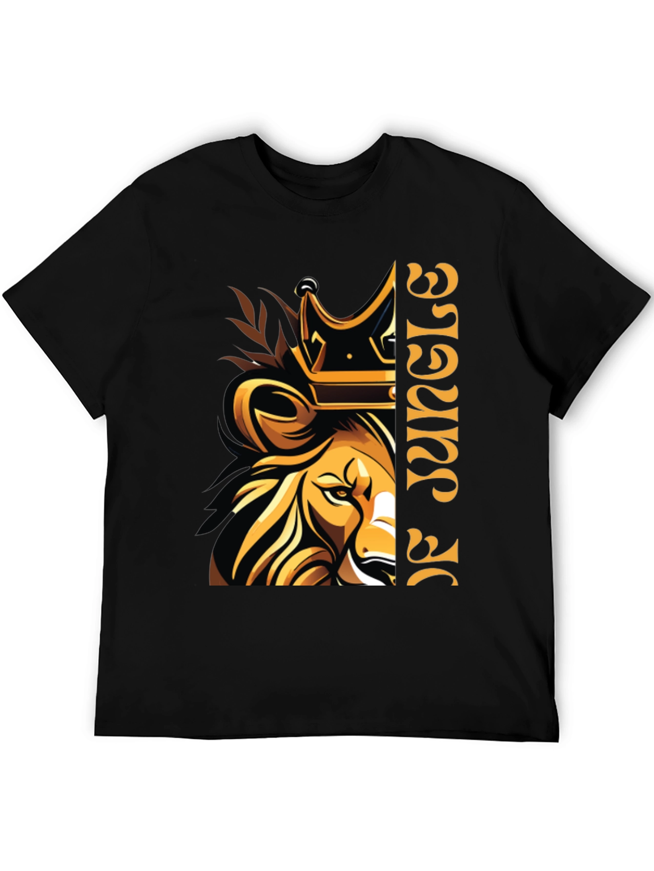 King of Jungle Lion Graphic T-Shirt