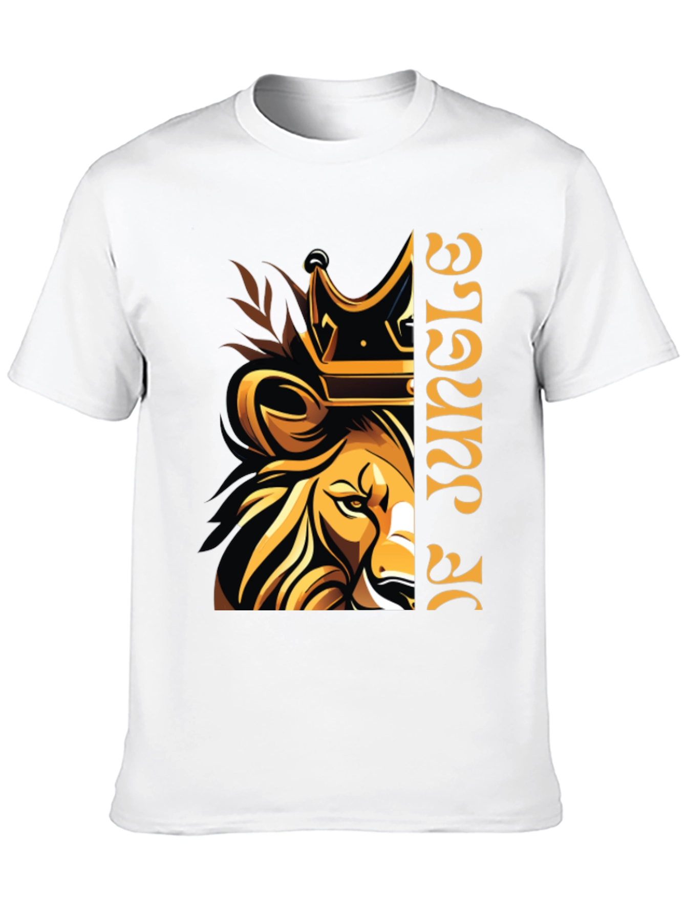 King of Jungle Lion Graphic T-Shirt