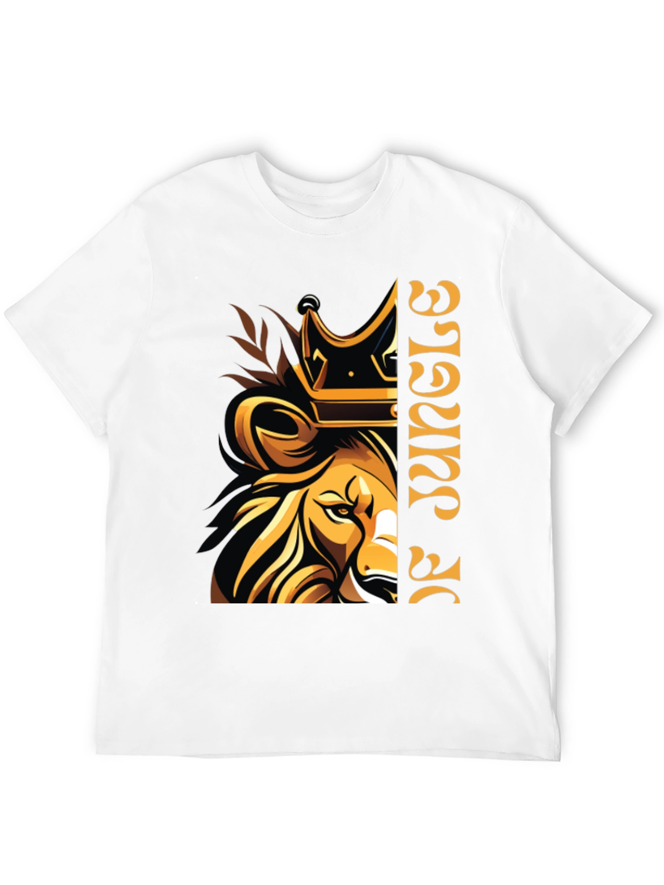 King of Jungle Lion Graphic T-Shirt