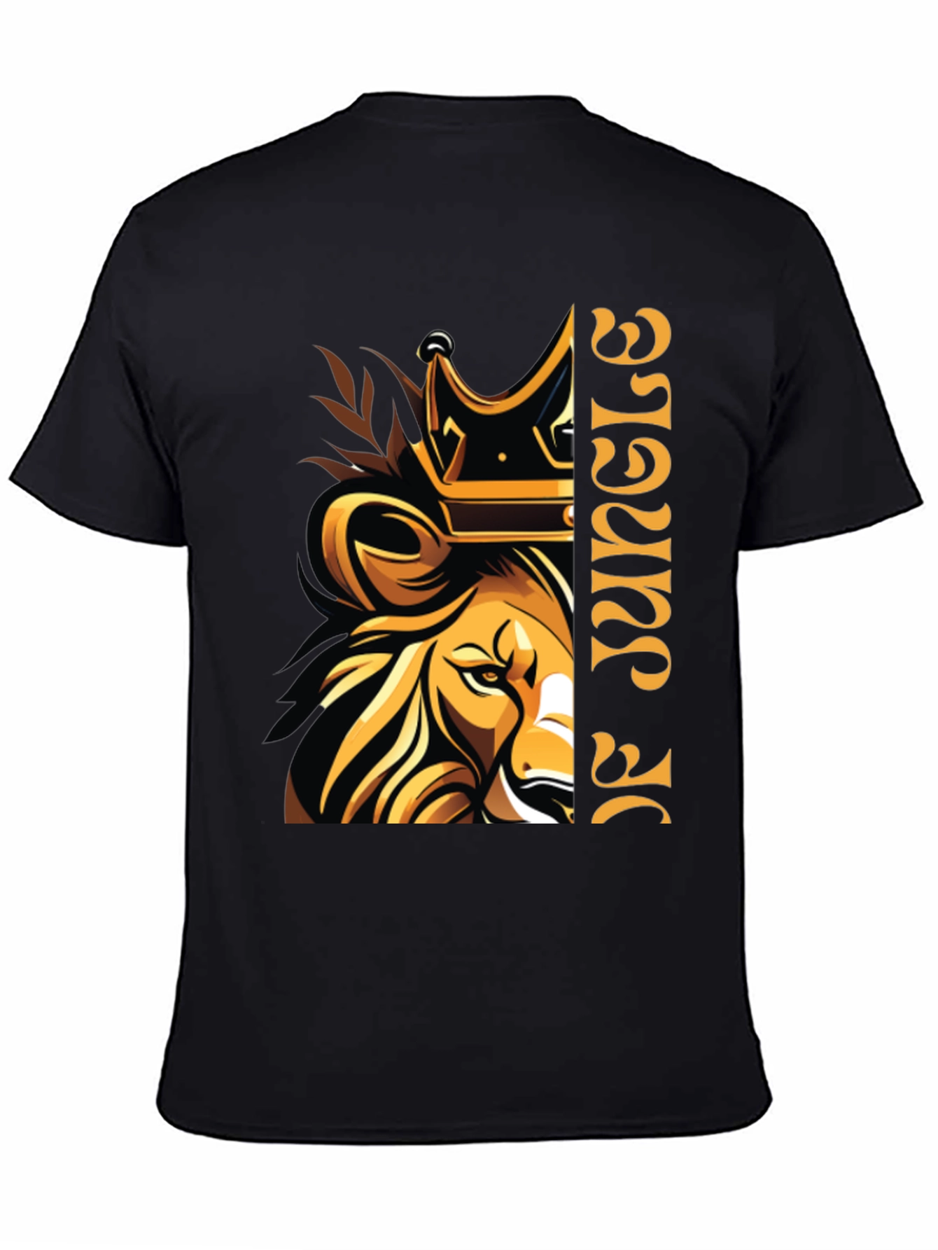 King of Jungle Lion Graphic T-Shirt