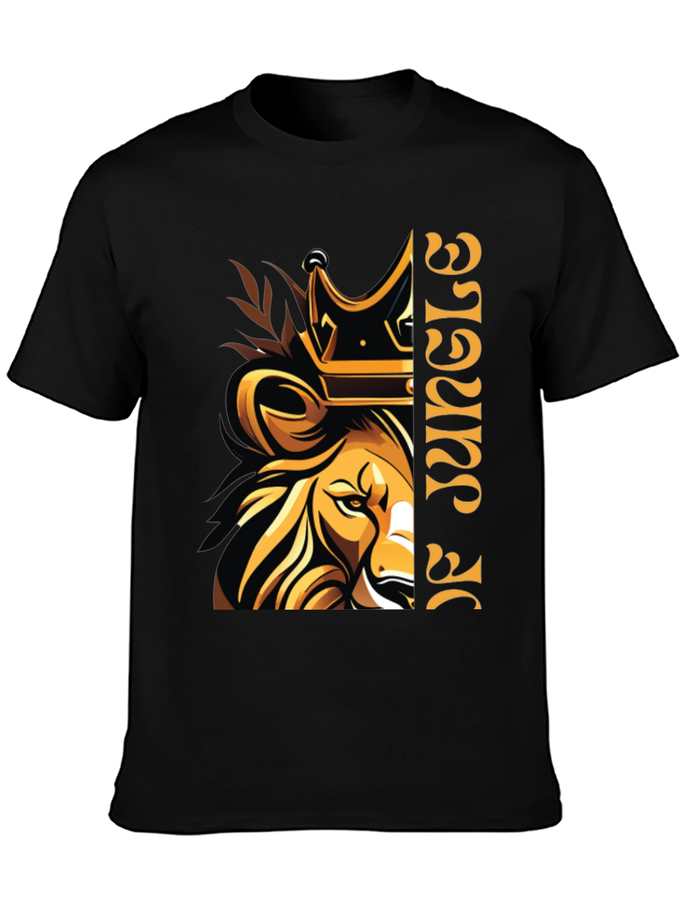 King of Jungle Lion Graphic T-Shirt