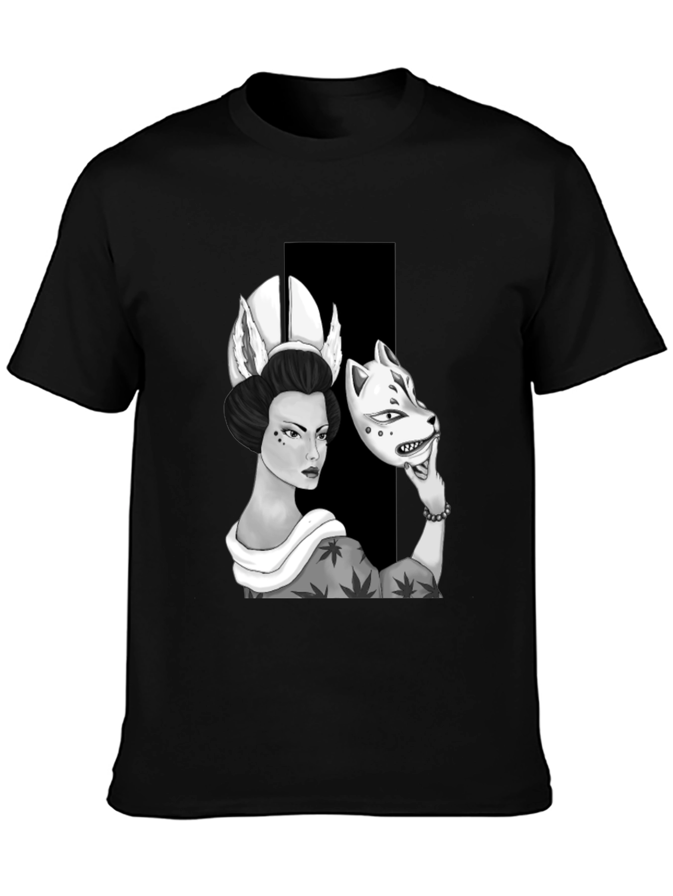 Geisha Mask T-Shirt: Unique Graphic Tee