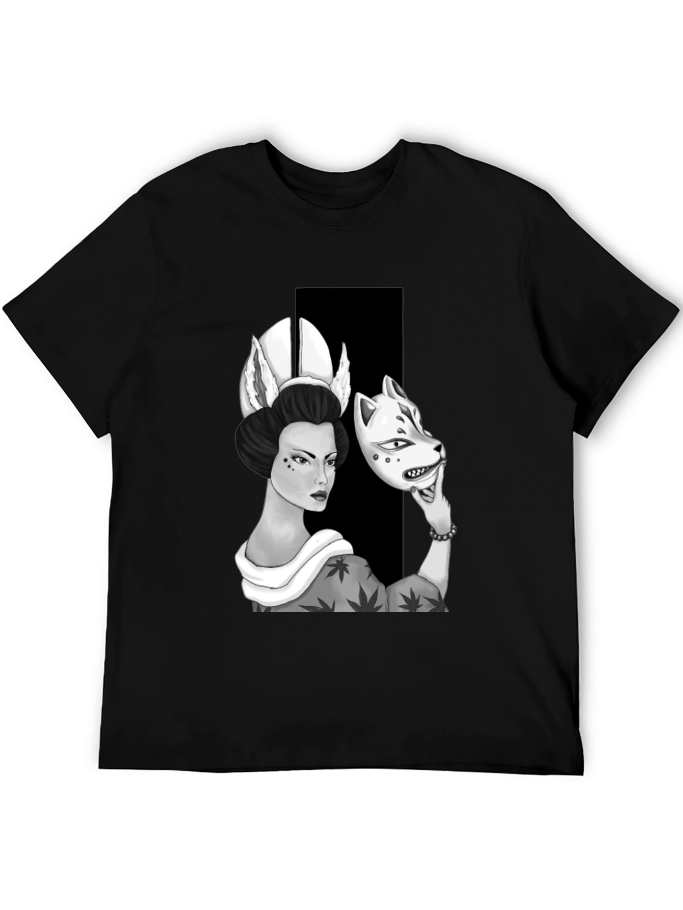Geisha Mask T-Shirt: Unique Graphic Tee