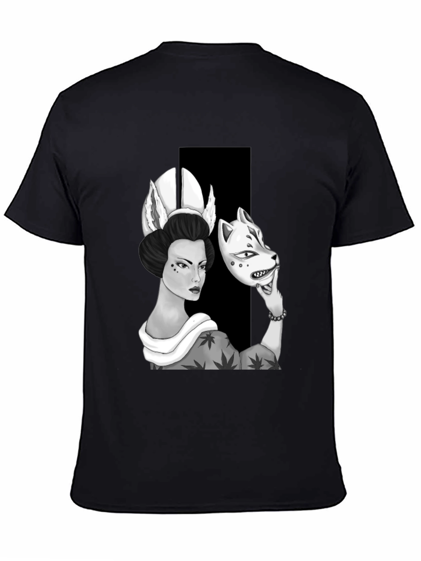 Geisha Mask T-Shirt: Unique Graphic Tee