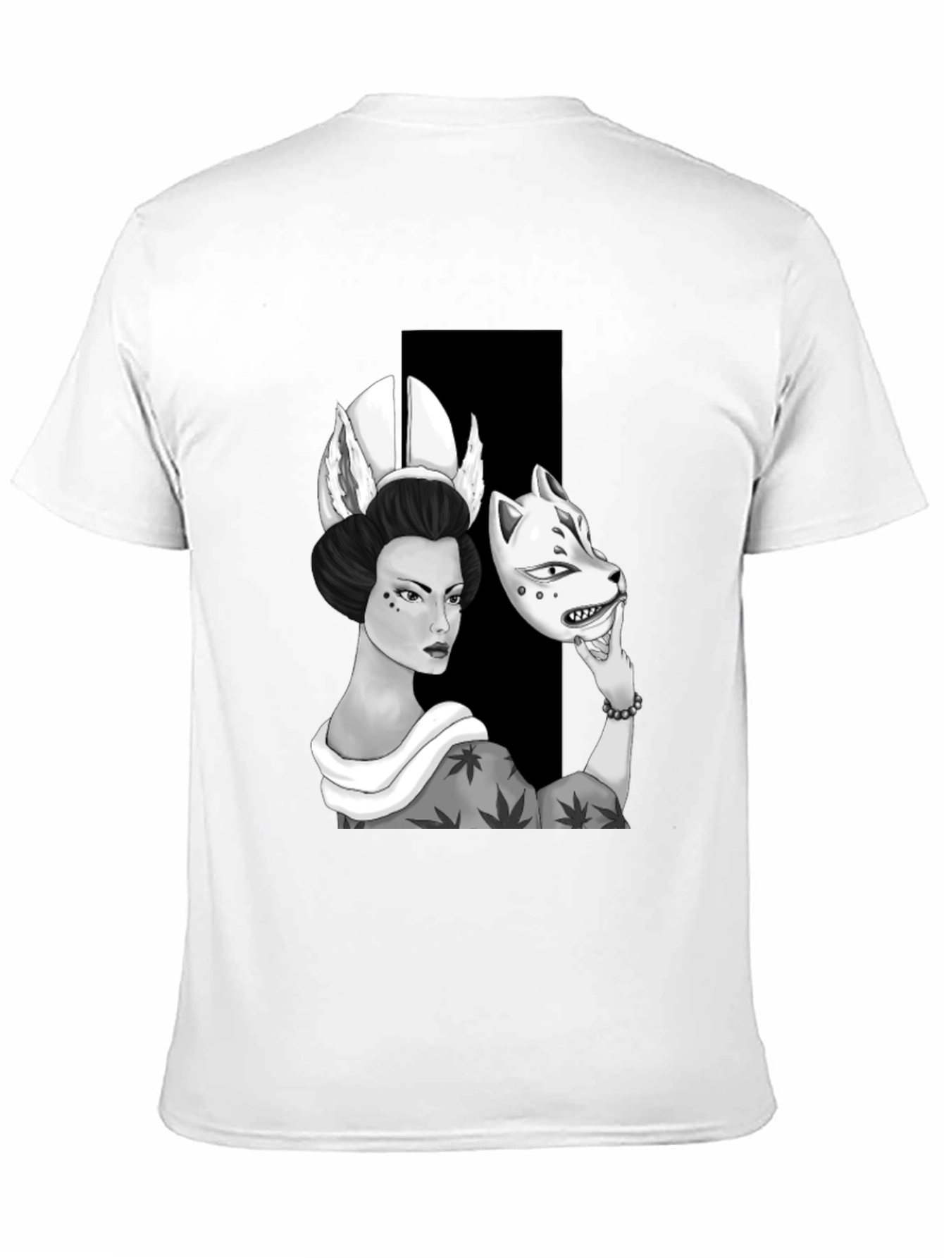 Geisha Mask T-Shirt: Unique Graphic Tee