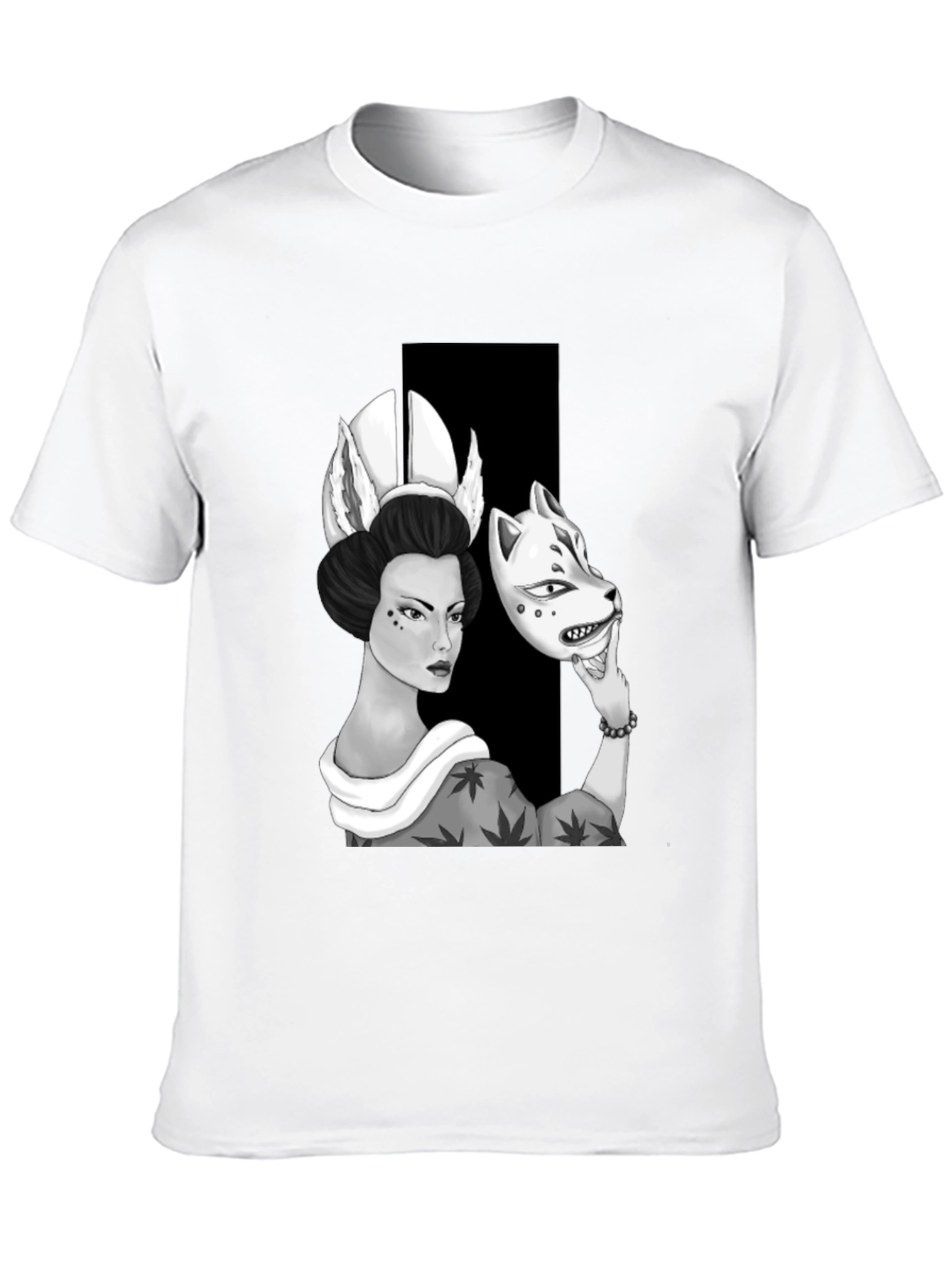 Geisha Mask T-Shirt: Unique Graphic Tee
