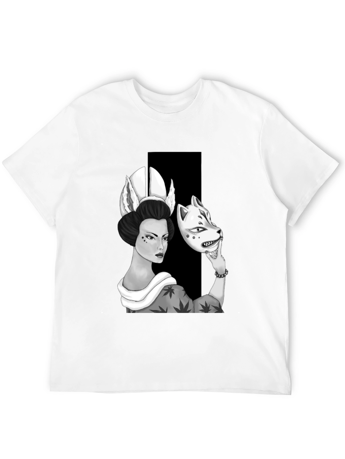 Geisha Mask T-Shirt: Unique Graphic Tee