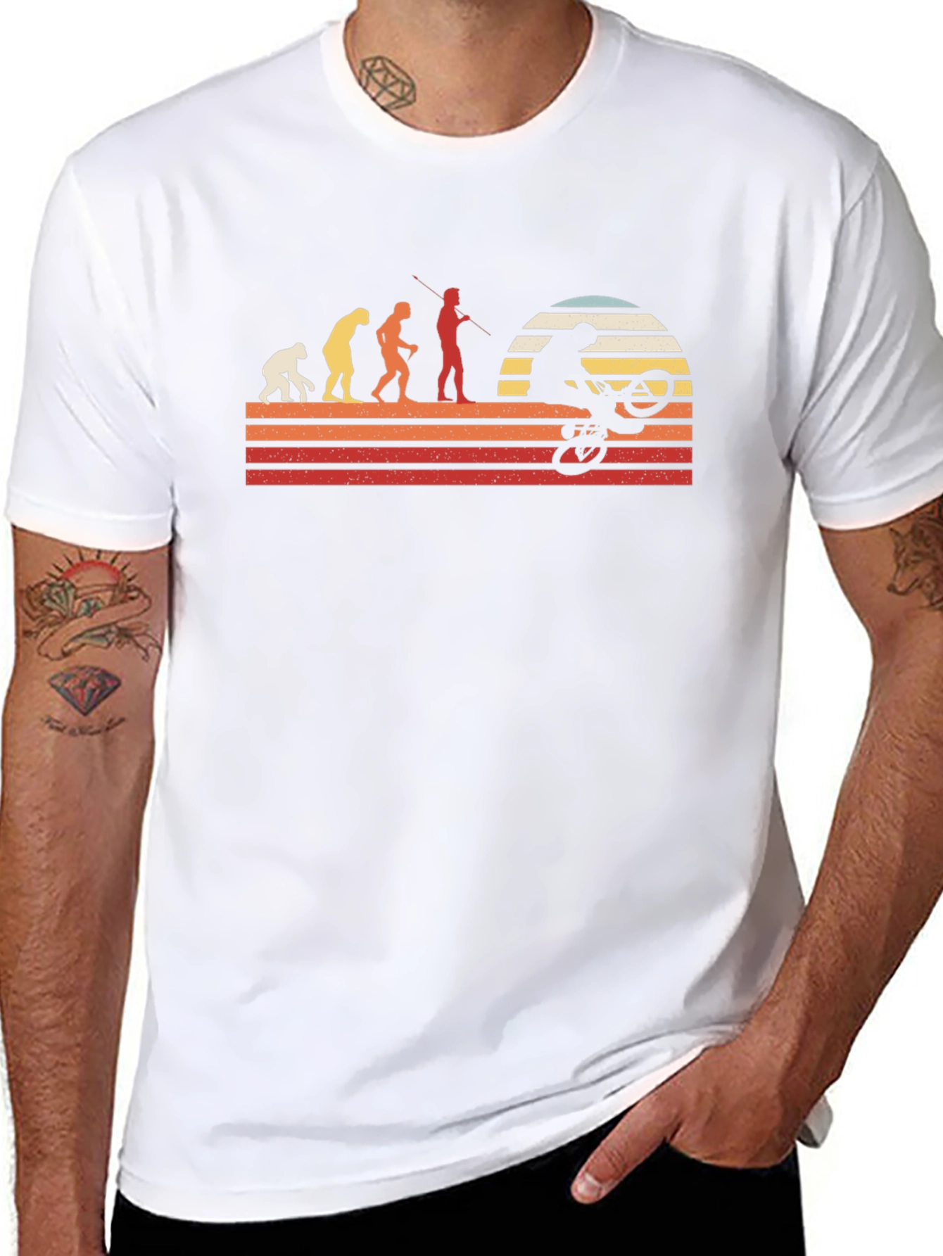 Evolution Mountain Biking Retro T-Shirt