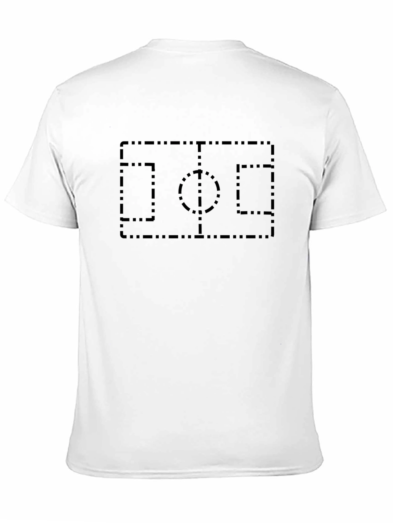 Soccer Field Outline T-Shirt - Black