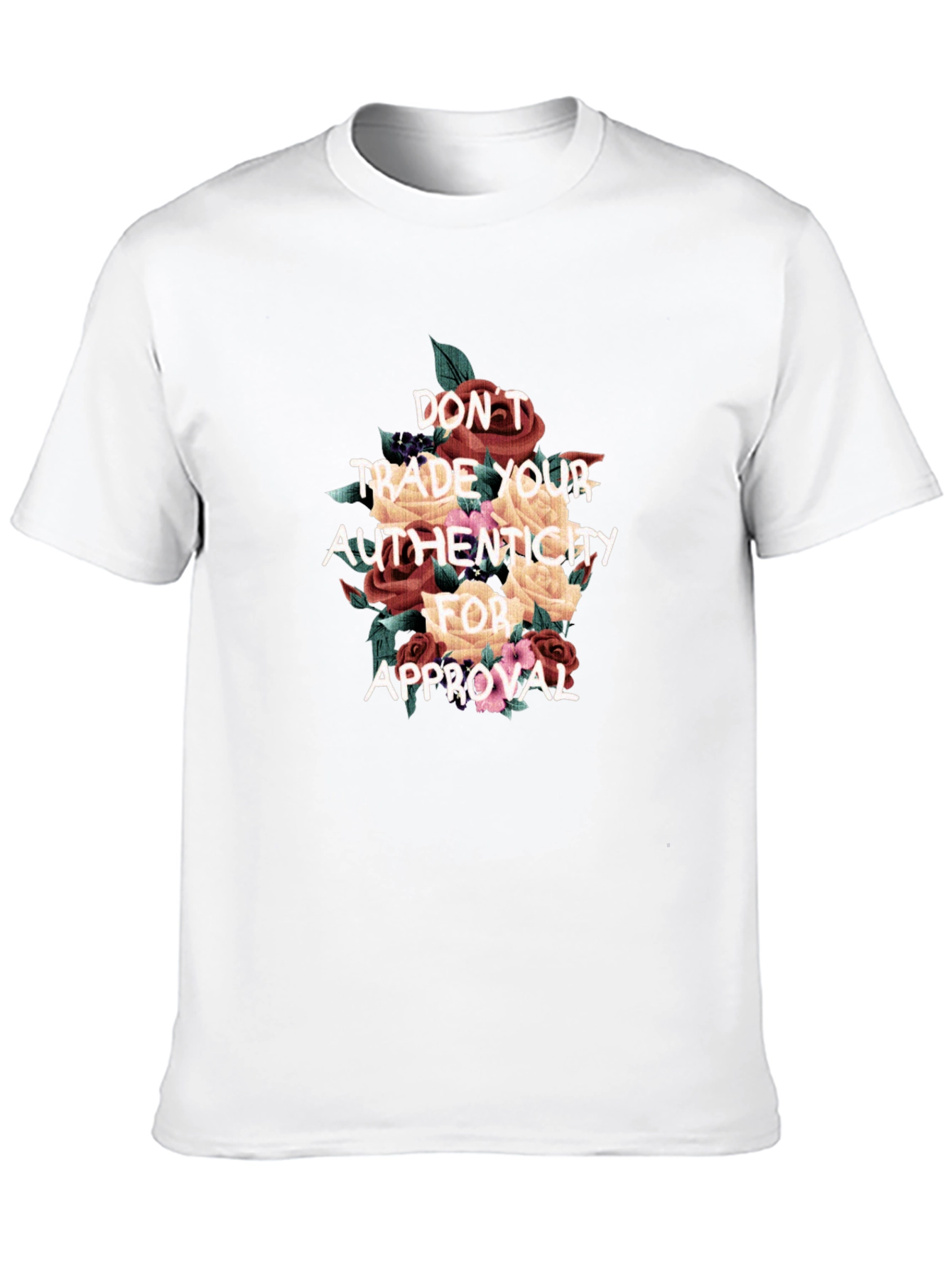 Floral Authenticity T-Shirt - Black