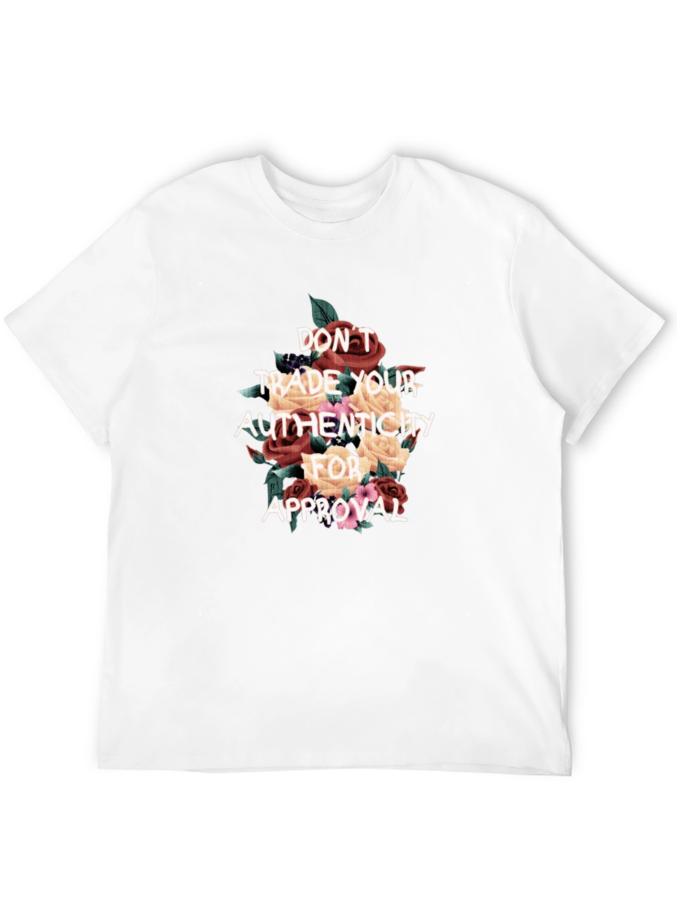 Floral Authenticity T-Shirt - Black