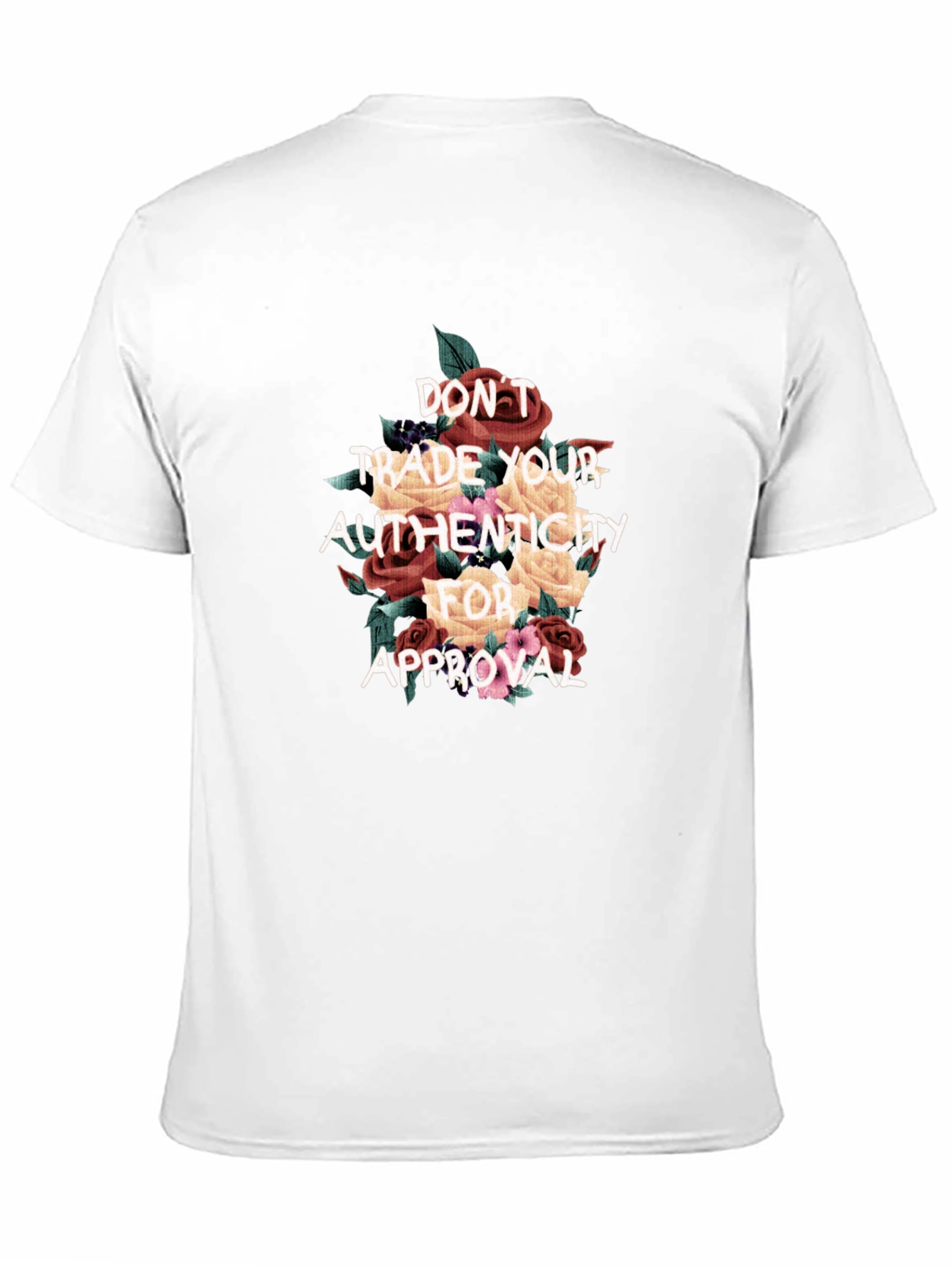 Floral Authenticity T-Shirt - Black