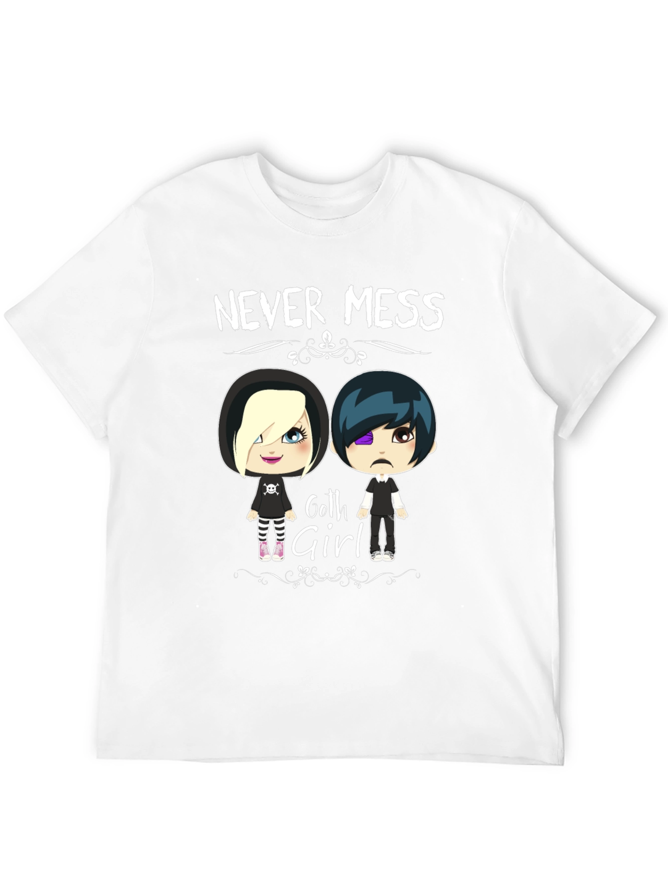 Never Mess with Goth Girl Black T-Shirt