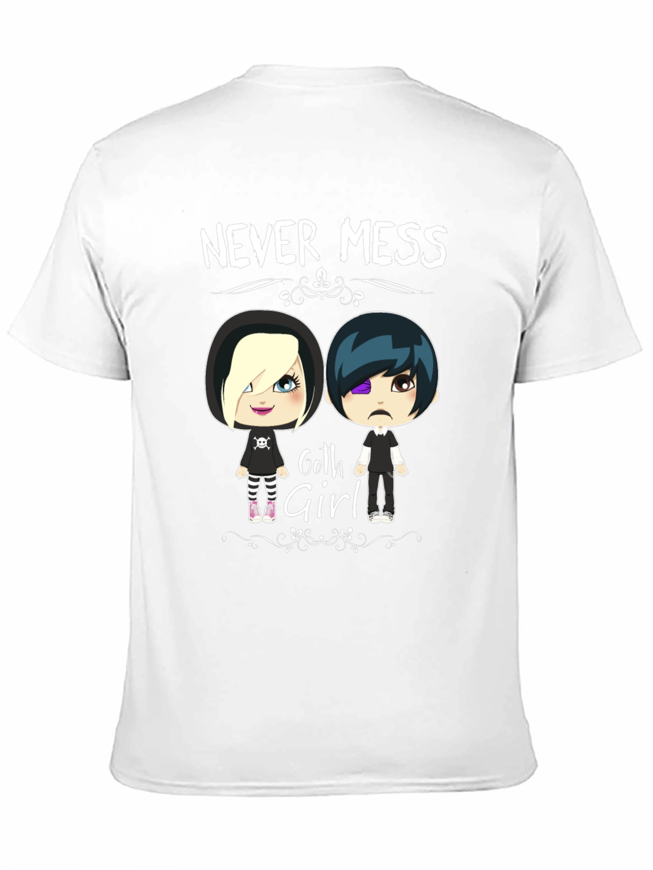 Never Mess with Goth Girl Black T-Shirt