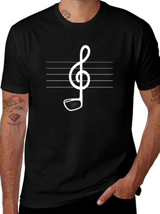 Golf & Music Tee - Unique Treble Clef Golf Club Design