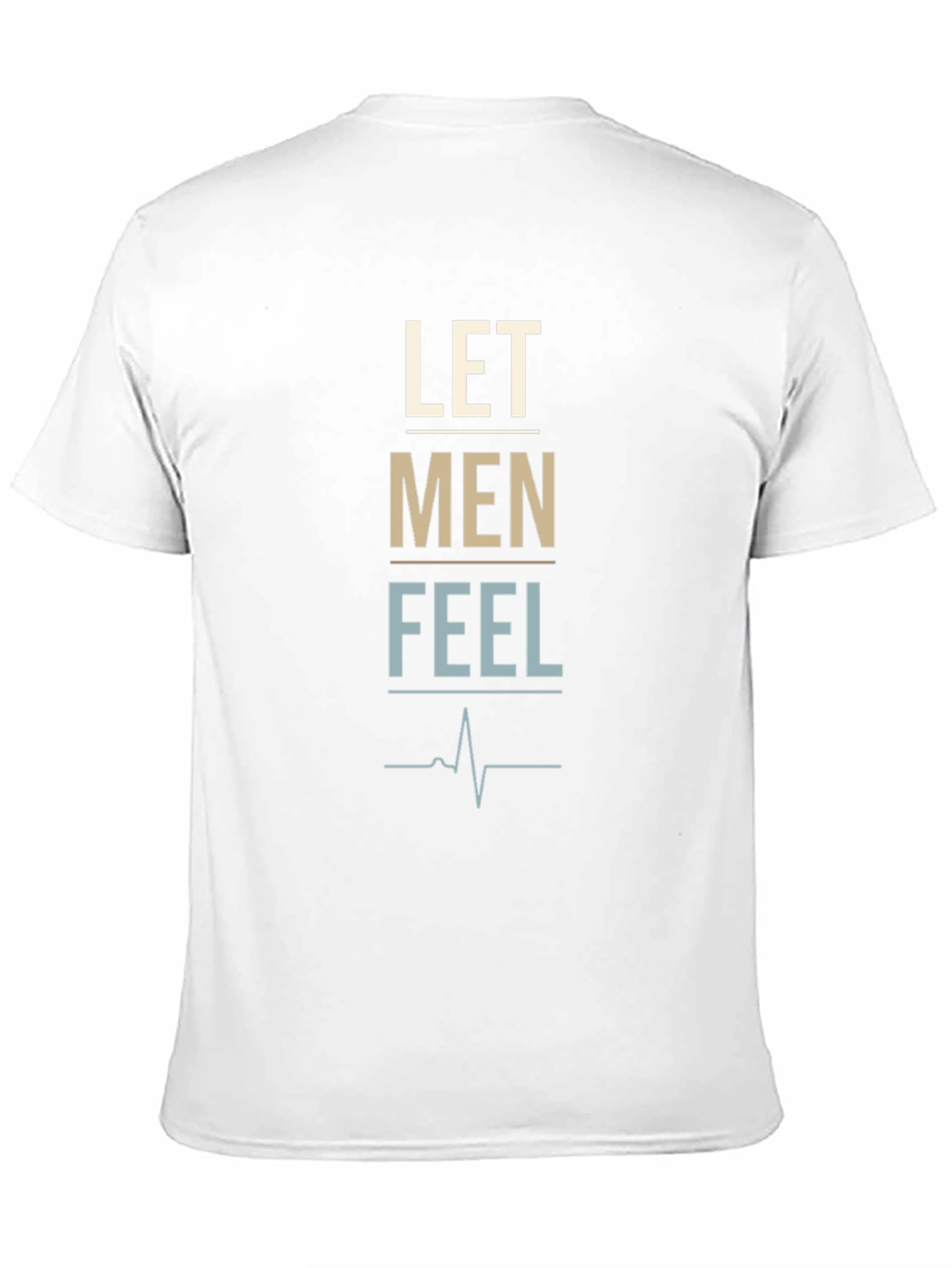 Let Men Feel Graphic Tee - Trendy Black T-Shirt