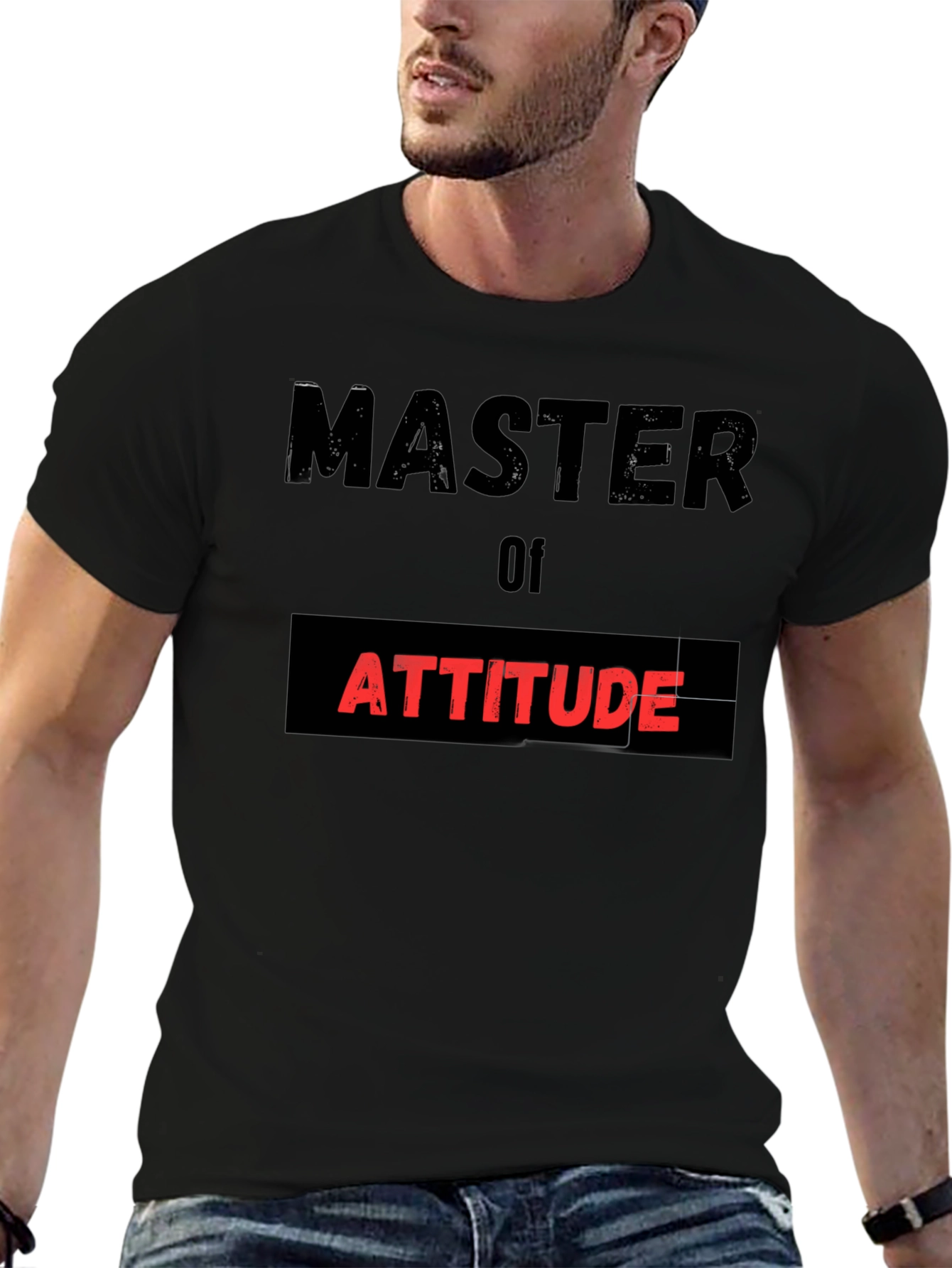 Master of Attitude Black T-Shirt