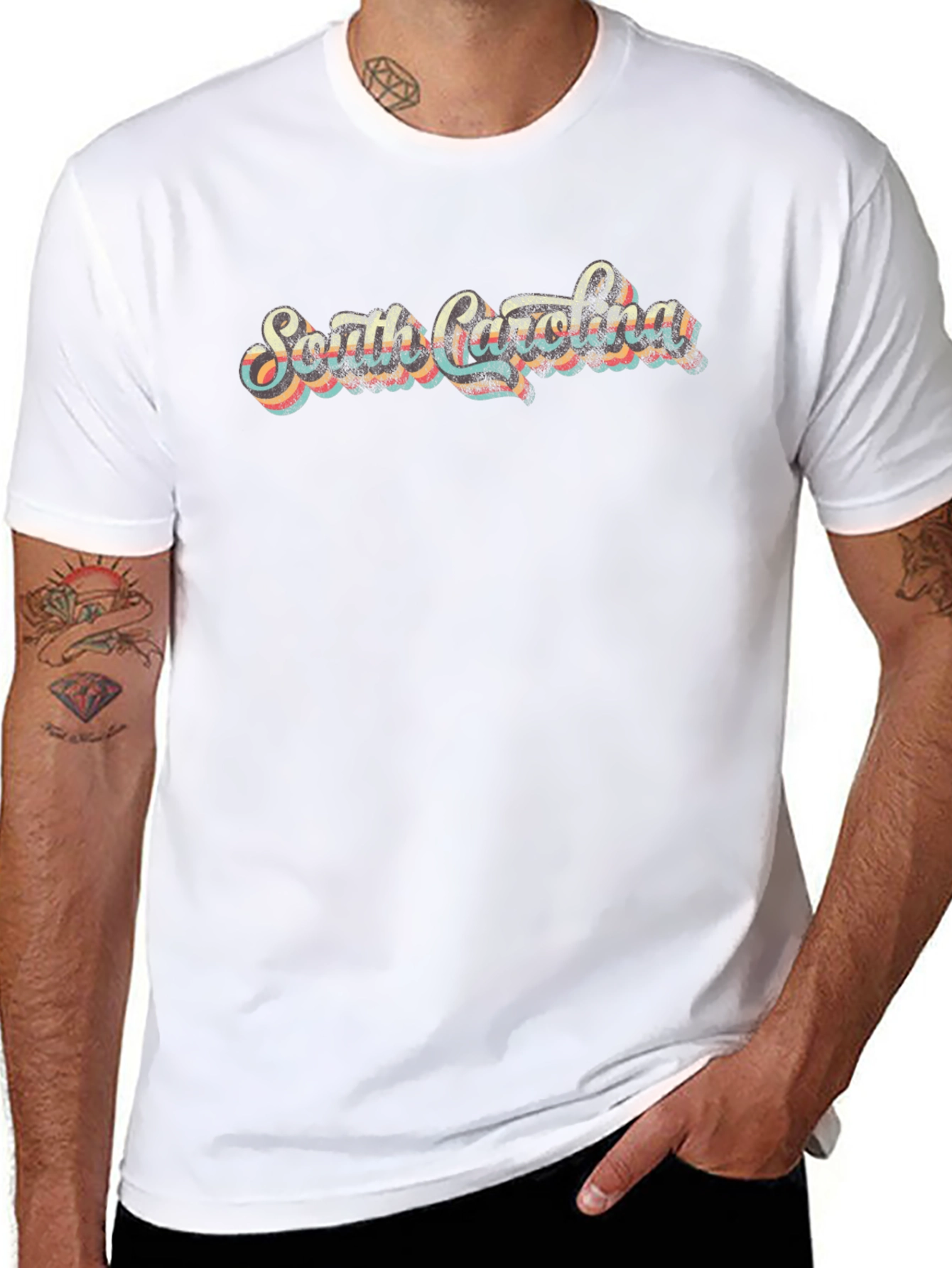 South Carolina Retro Graphic Tee - Black