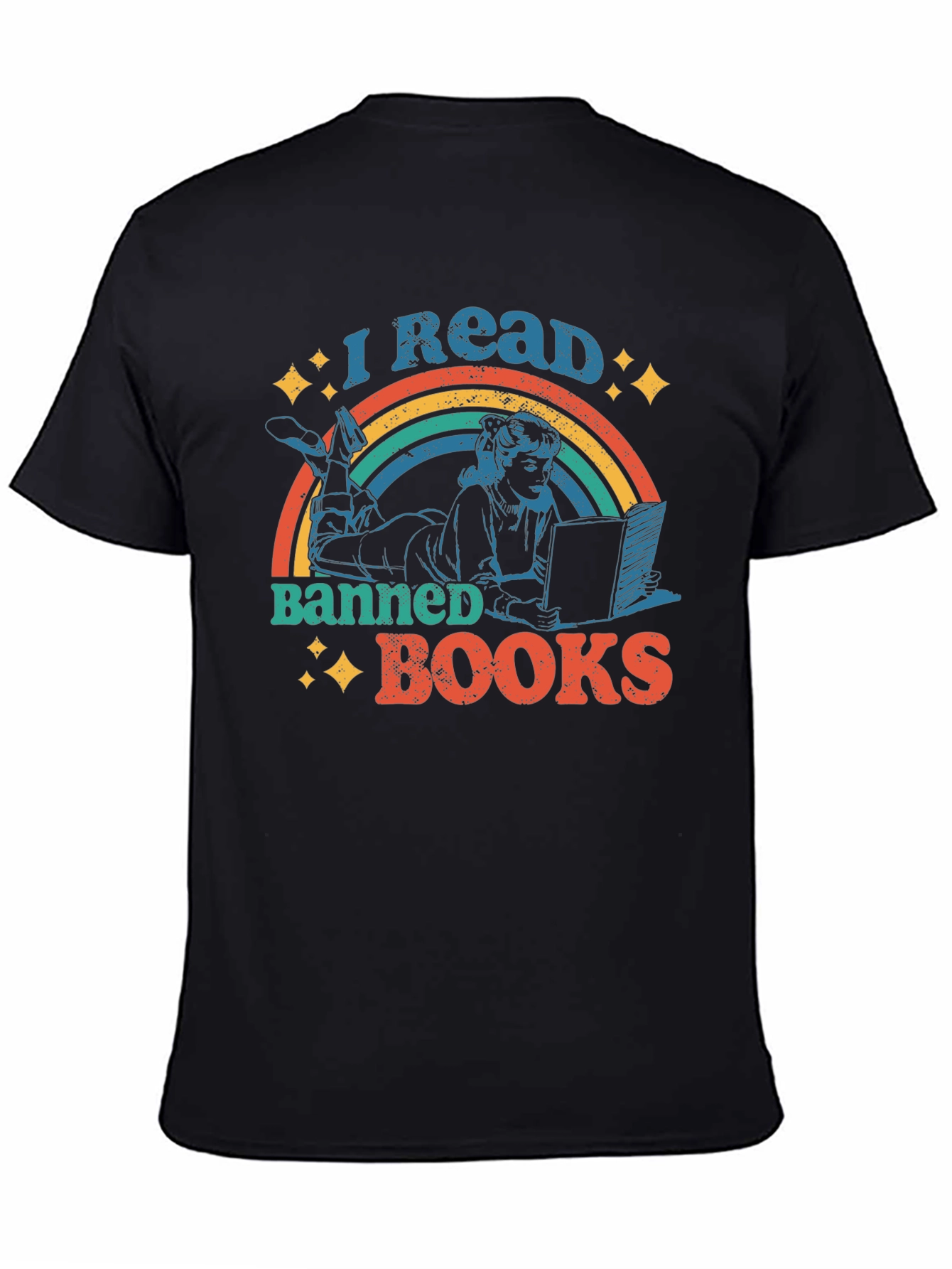 I Read Banned Books Retro Graphic T-Shirt