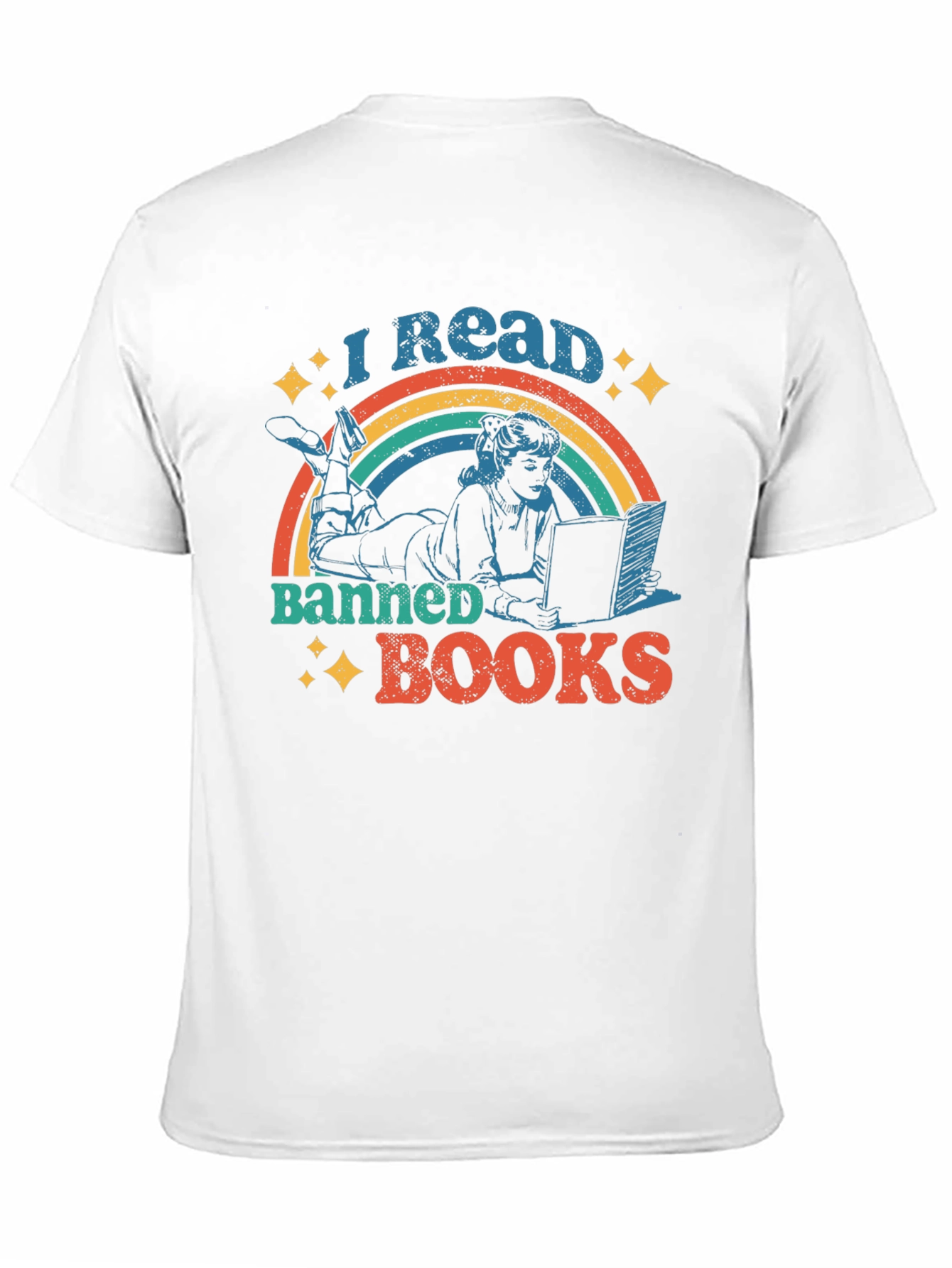 I Read Banned Books Retro Graphic T-Shirt