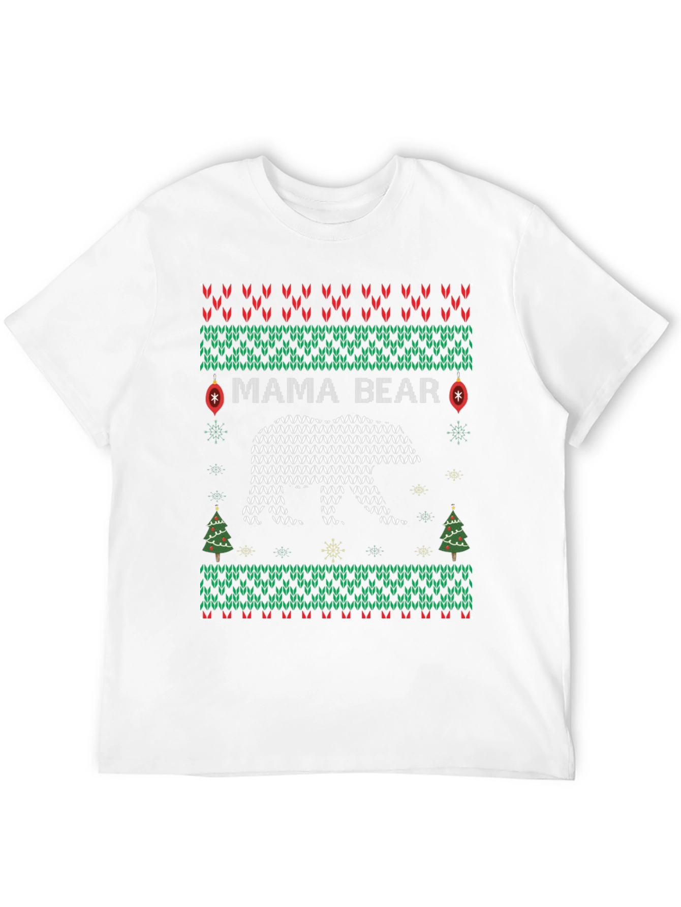 Mama Bear Ugly Christmas Sweater T-Shirt