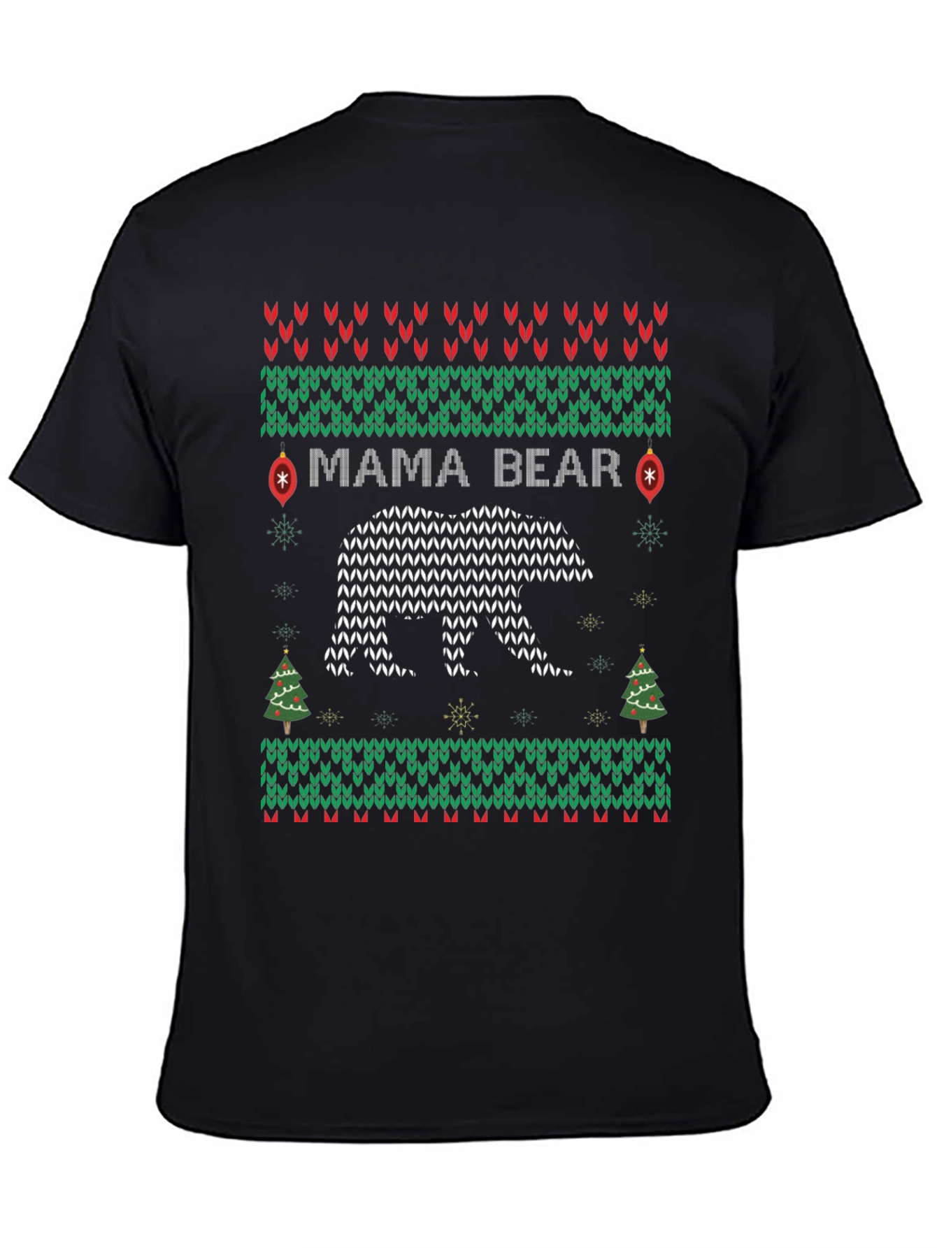 Mama Bear Ugly Christmas Sweater T-Shirt