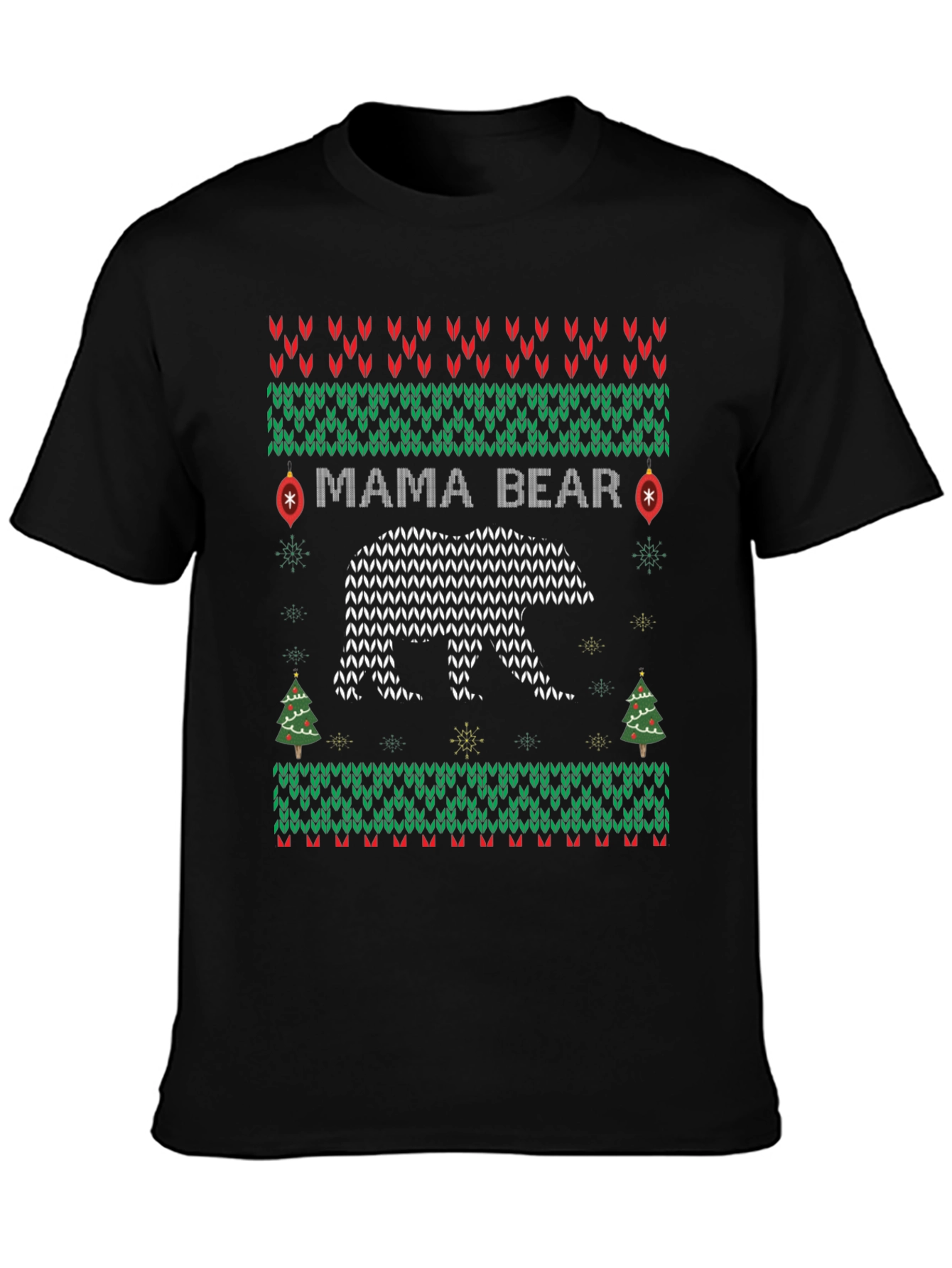 Mama Bear Ugly Christmas Sweater T-Shirt