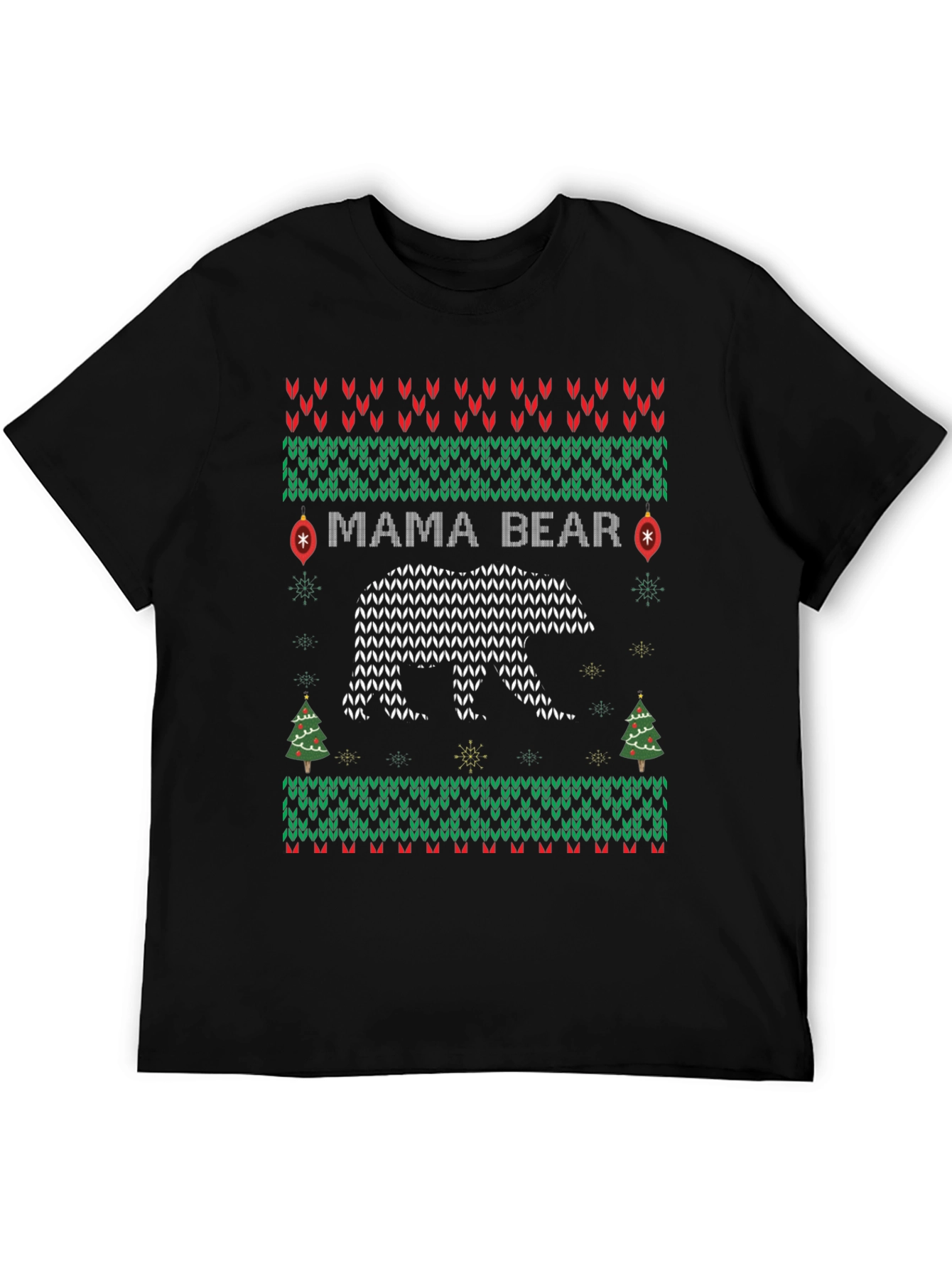 Mama Bear Ugly Christmas Sweater T-Shirt