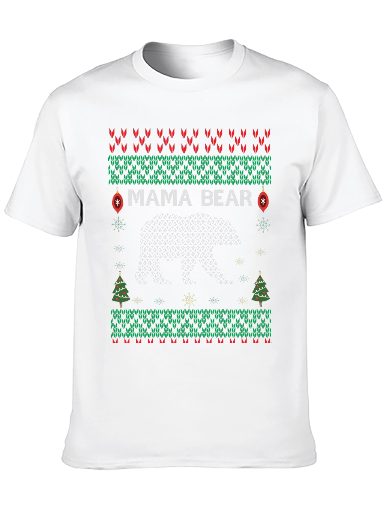 Mama Bear Ugly Christmas Sweater T-Shirt