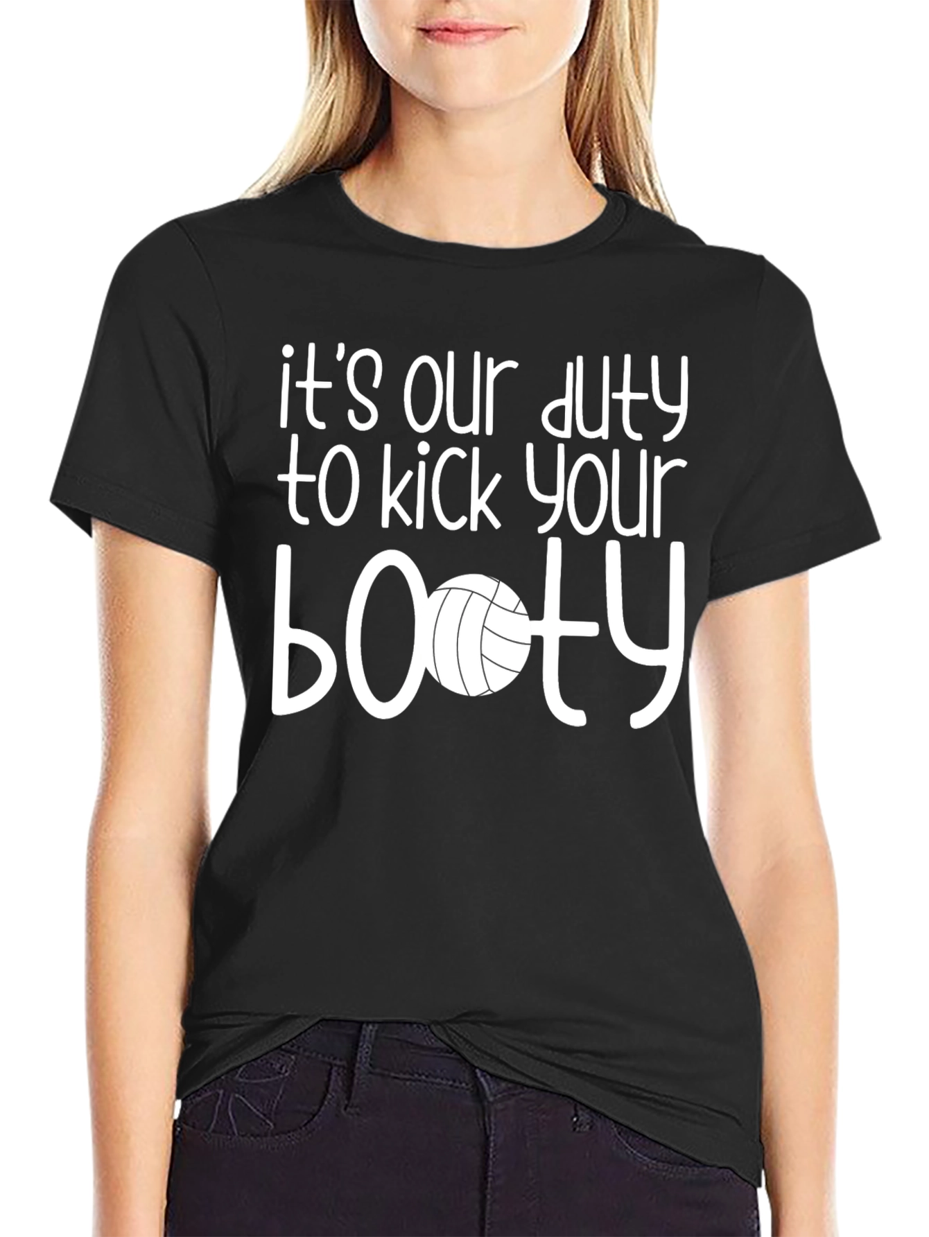 Volleyball Booty T-Shirt - Duty to Kick