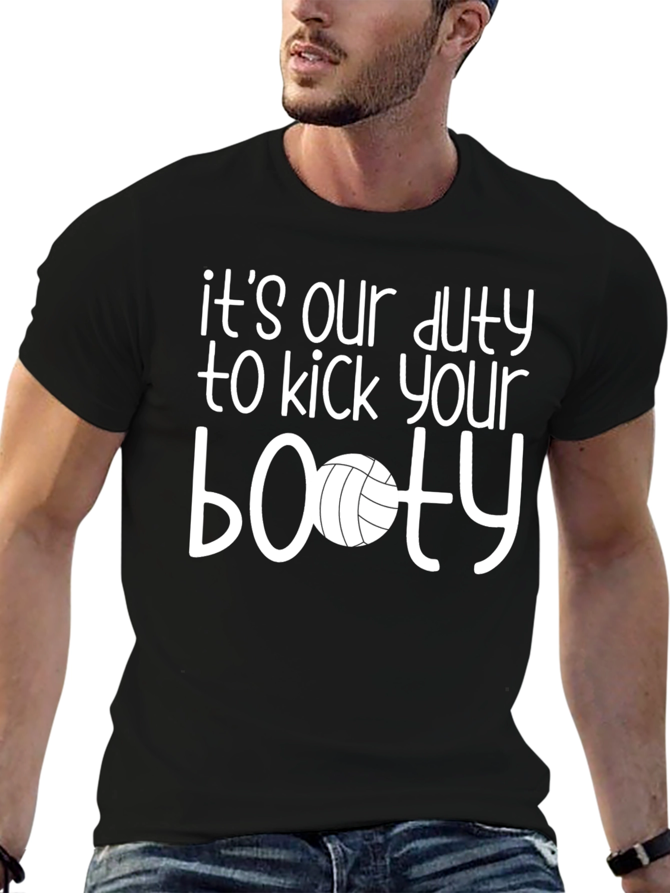 Volleyball Booty T-Shirt - Duty to Kick