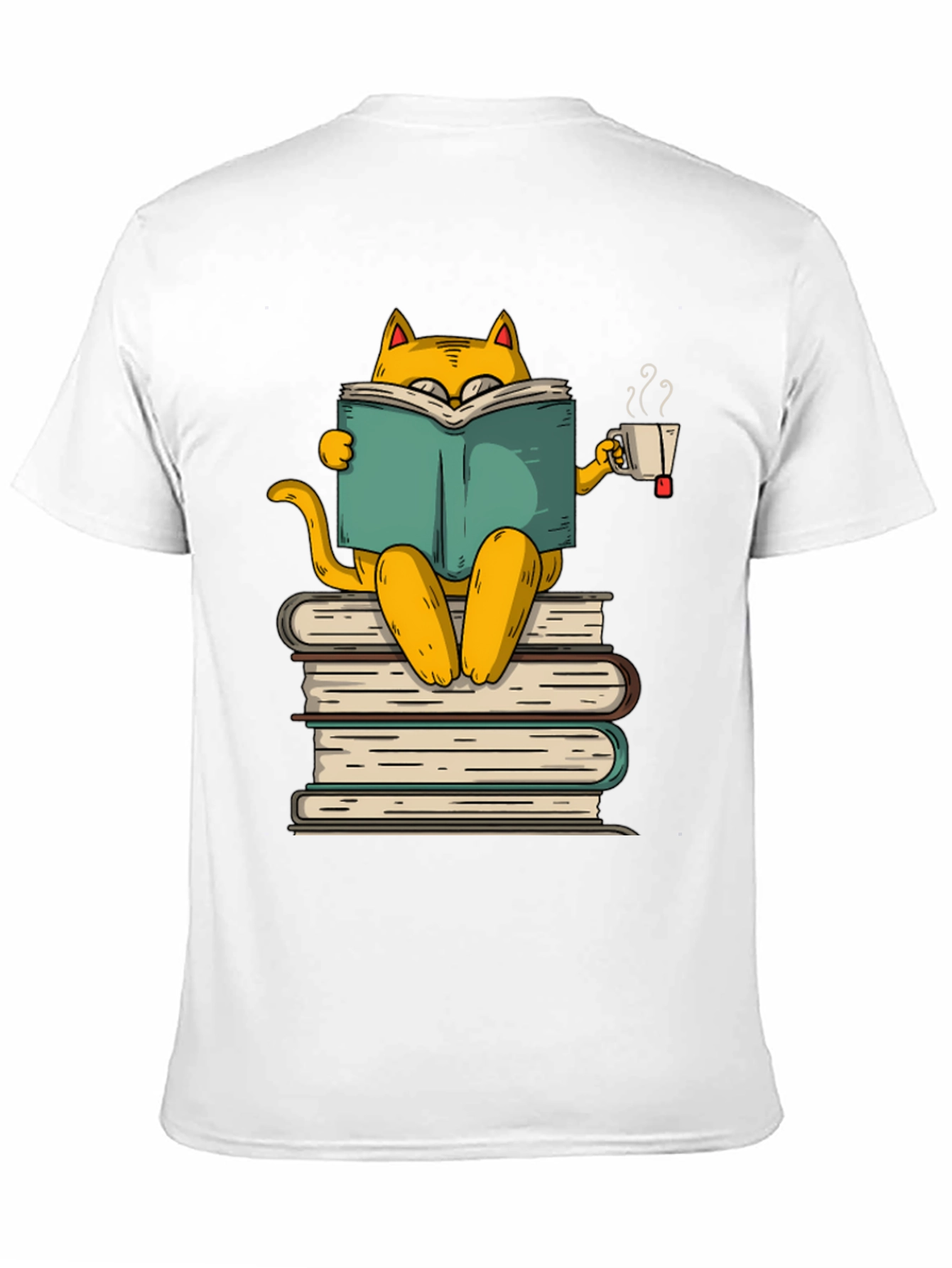 Bookish Cat T-Shirt - Literary Kitten Tee