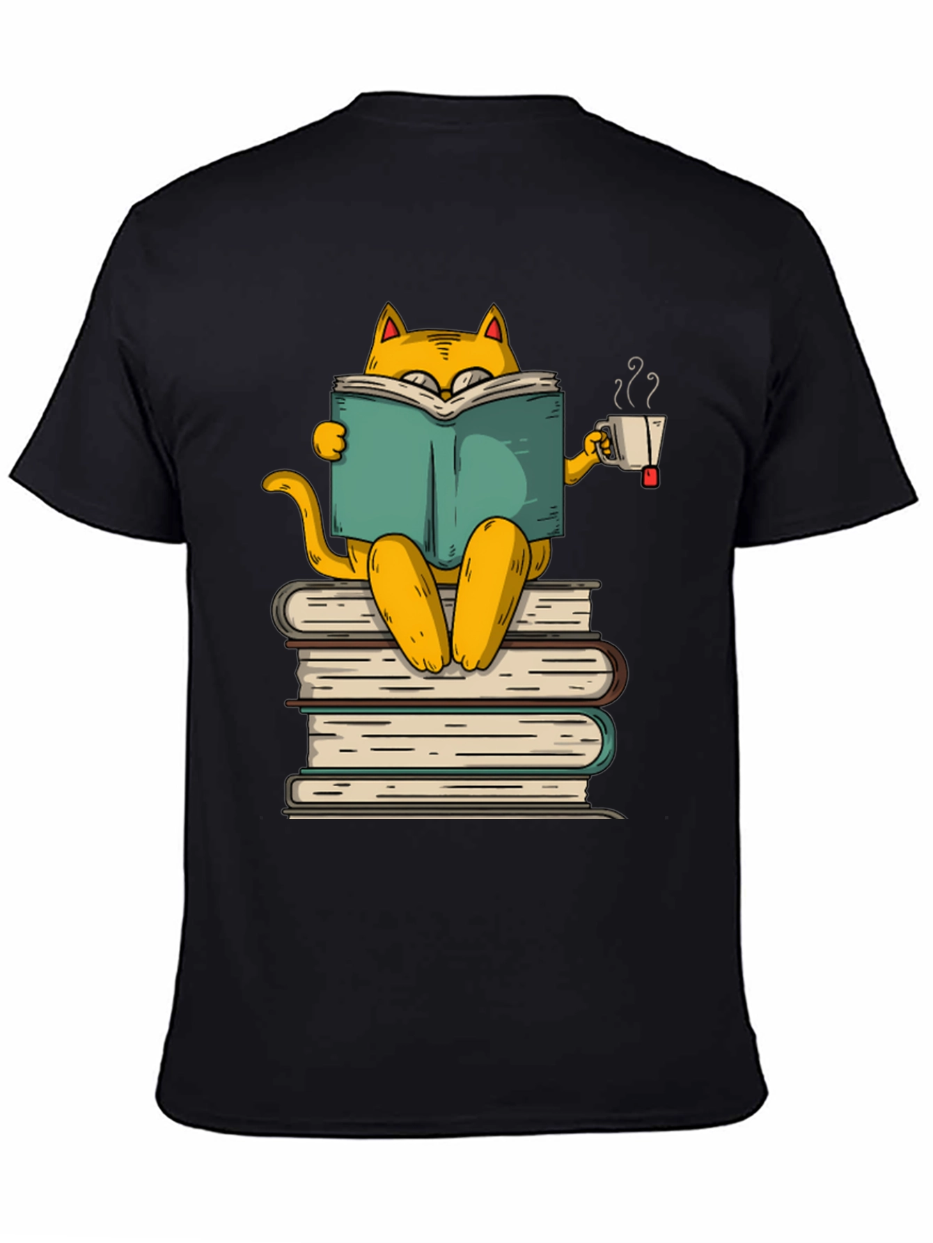 Bookish Cat T-Shirt - Literary Kitten Tee