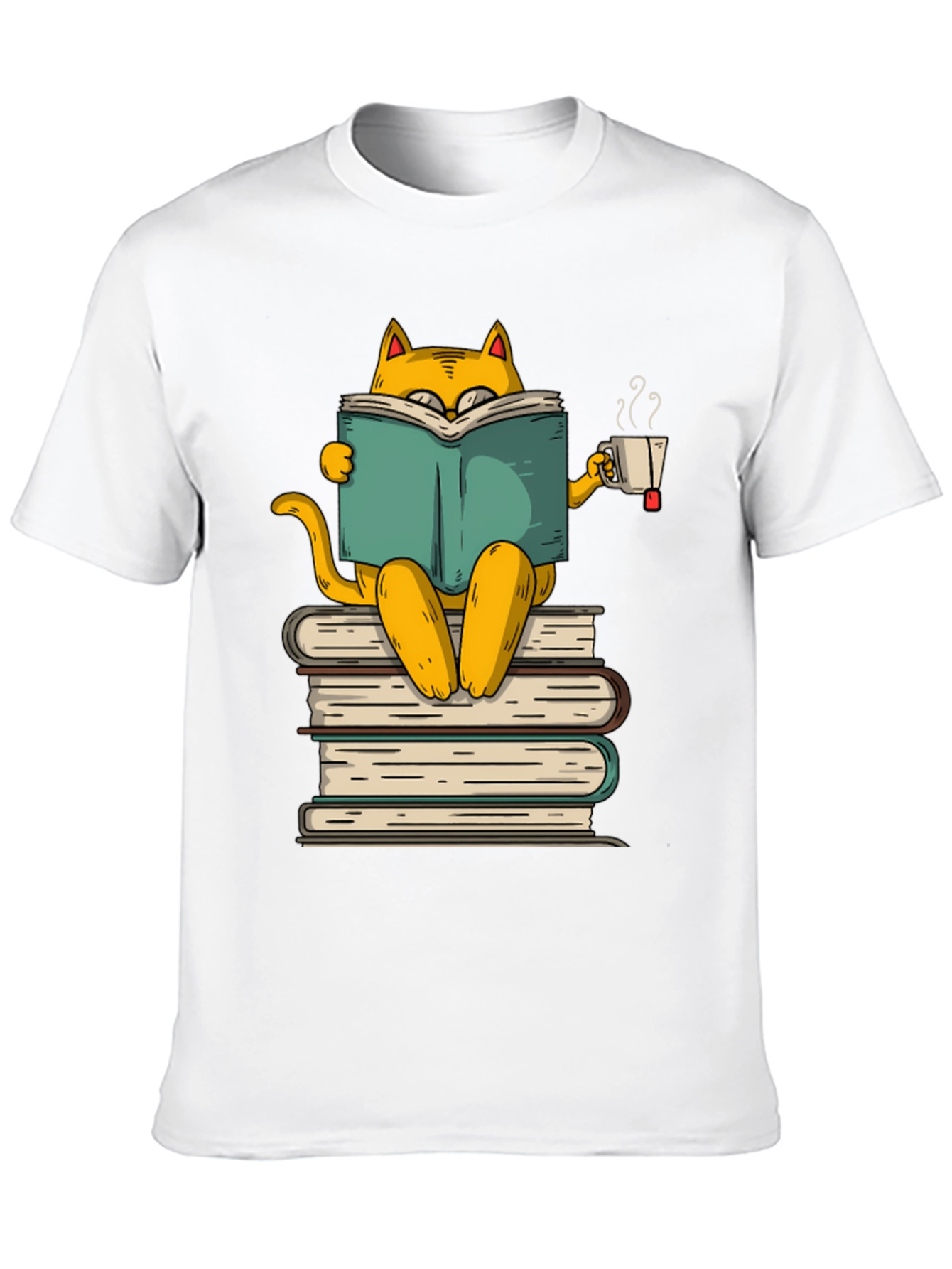 Bookish Cat T-Shirt - Literary Kitten Tee