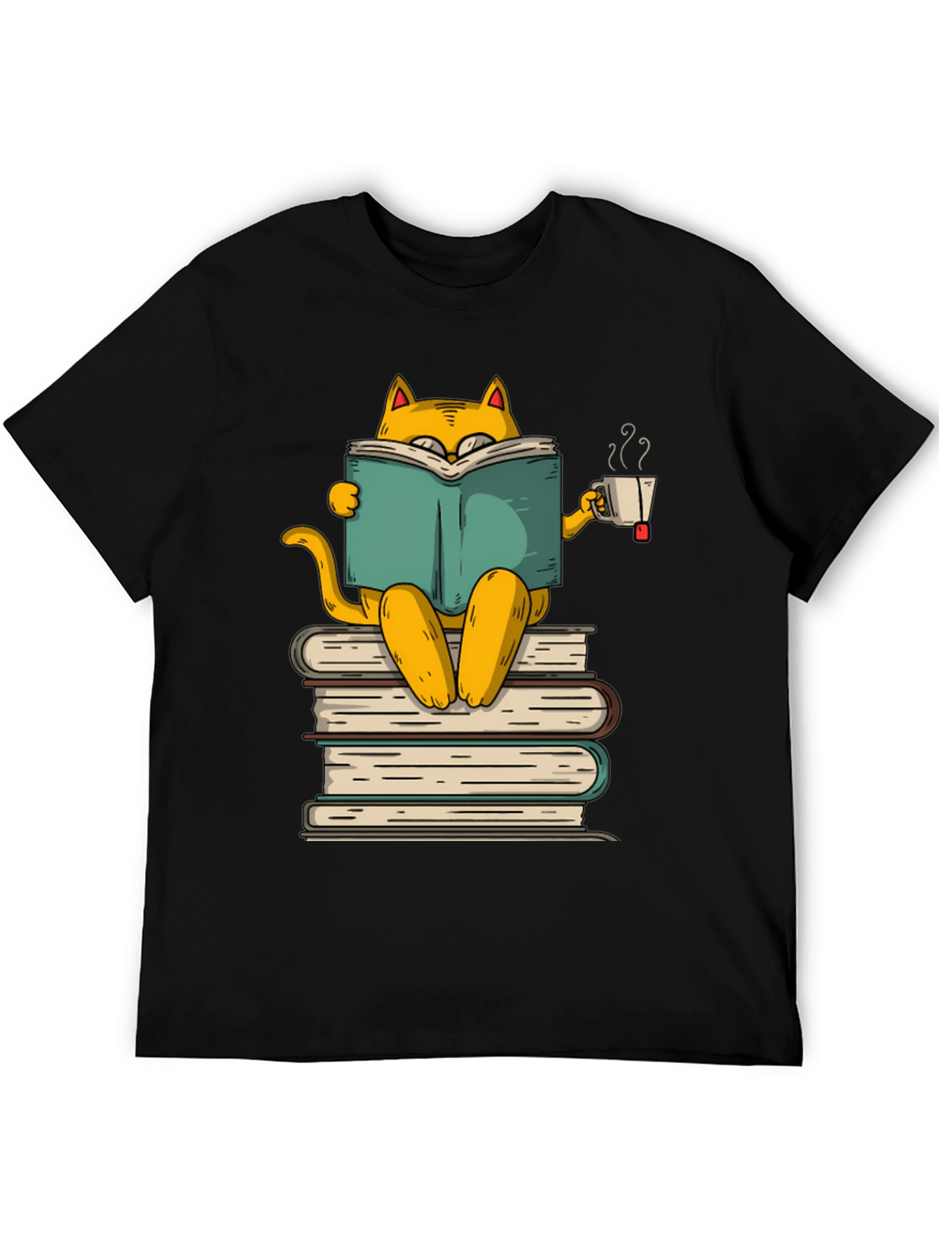Bookish Cat T-Shirt - Literary Kitten Tee