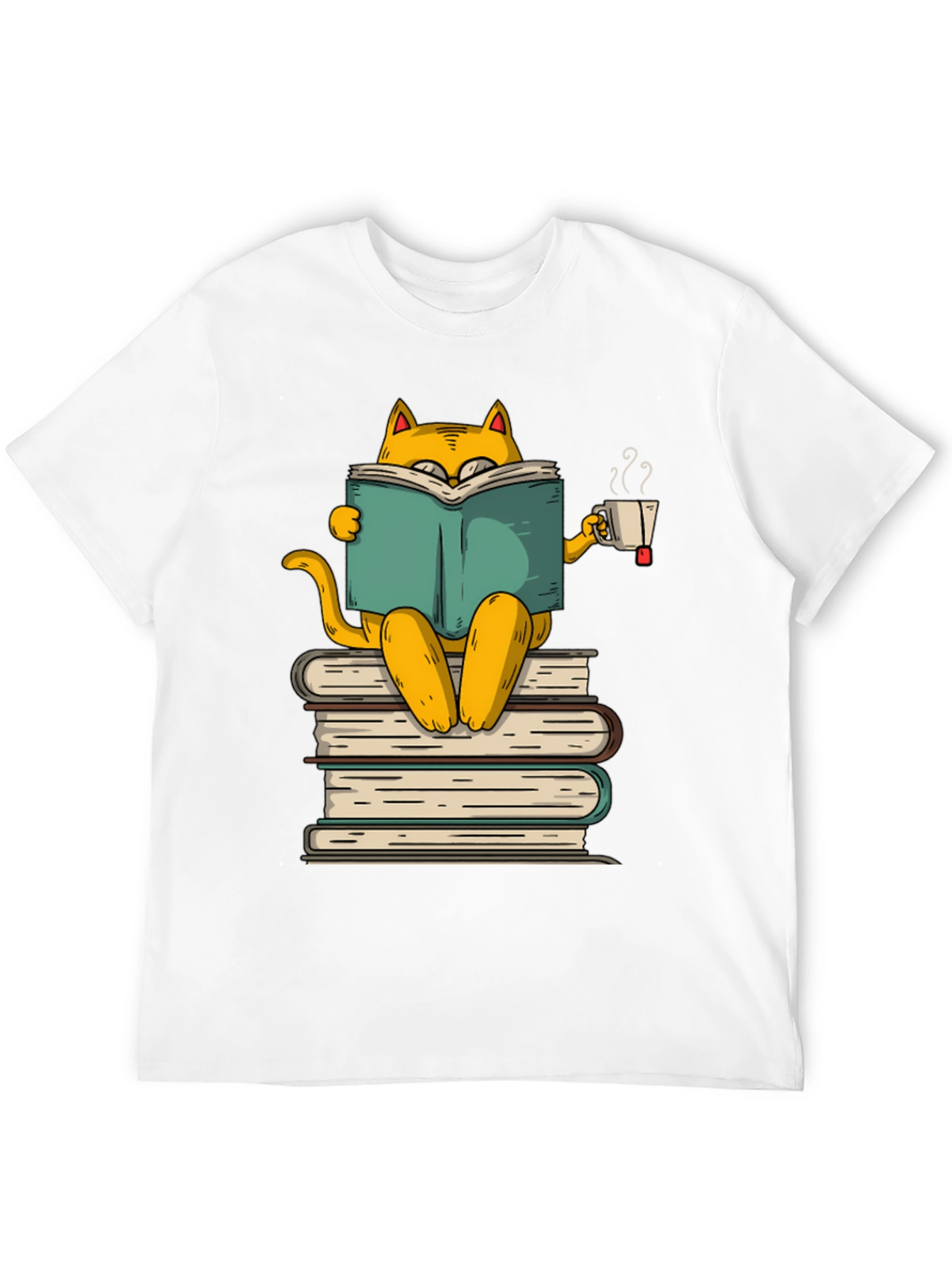 Bookish Cat T-Shirt - Literary Kitten Tee
