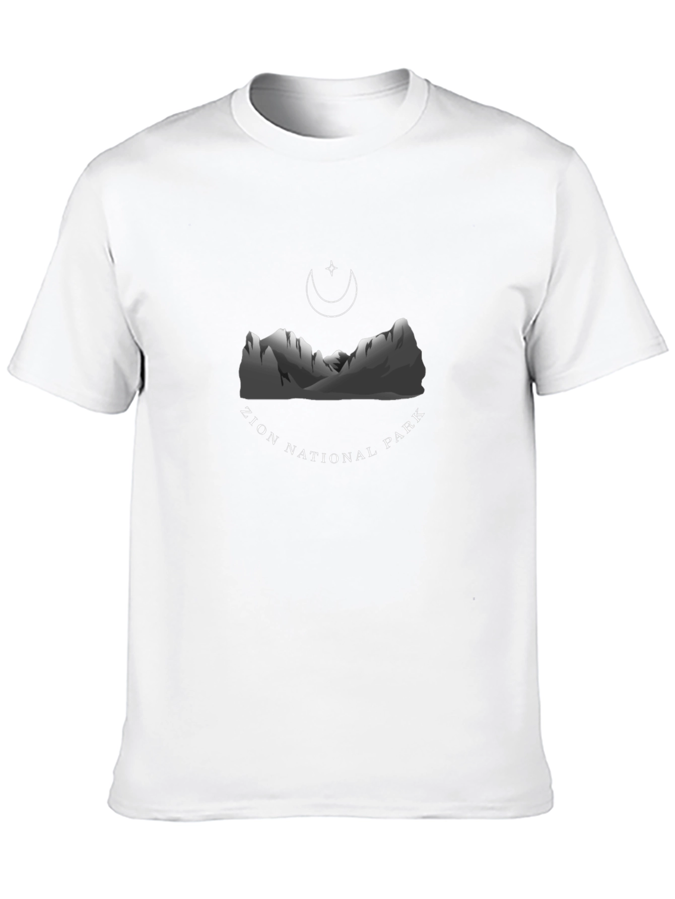 Zion National Park Graphic Tee - Black Cotton