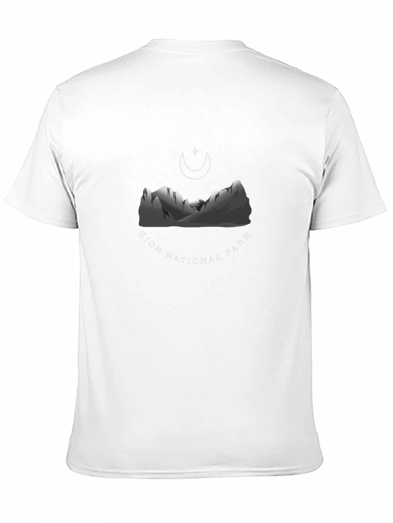 Zion National Park Graphic Tee - Black Cotton