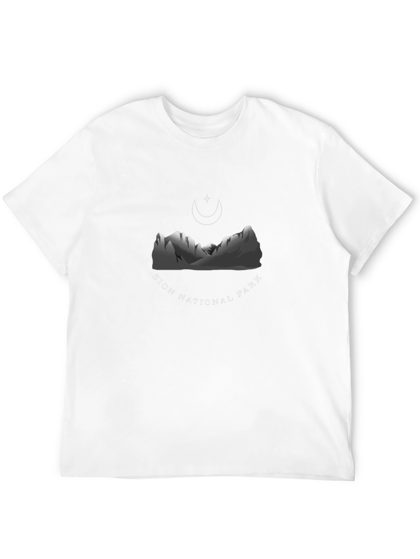 Zion National Park Graphic Tee - Black Cotton