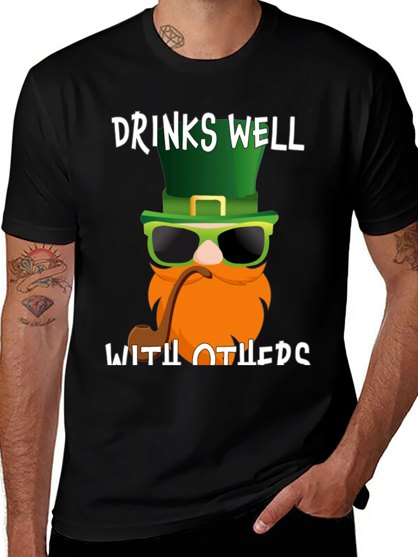 Drinks Well with Others St. Patricks Day T-Shirt