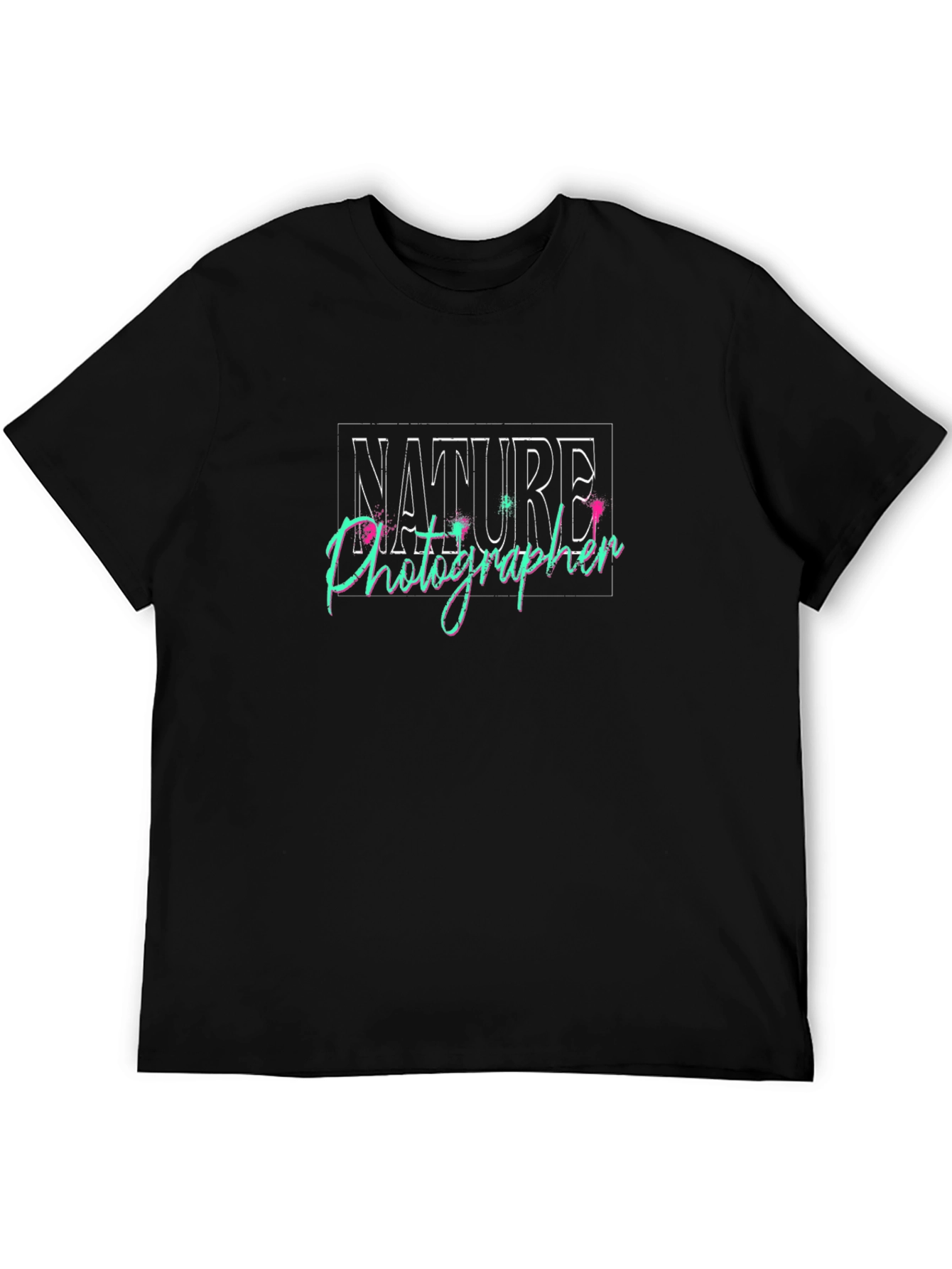 Nature Photographer Graphic Tee - Black Casual Shirt