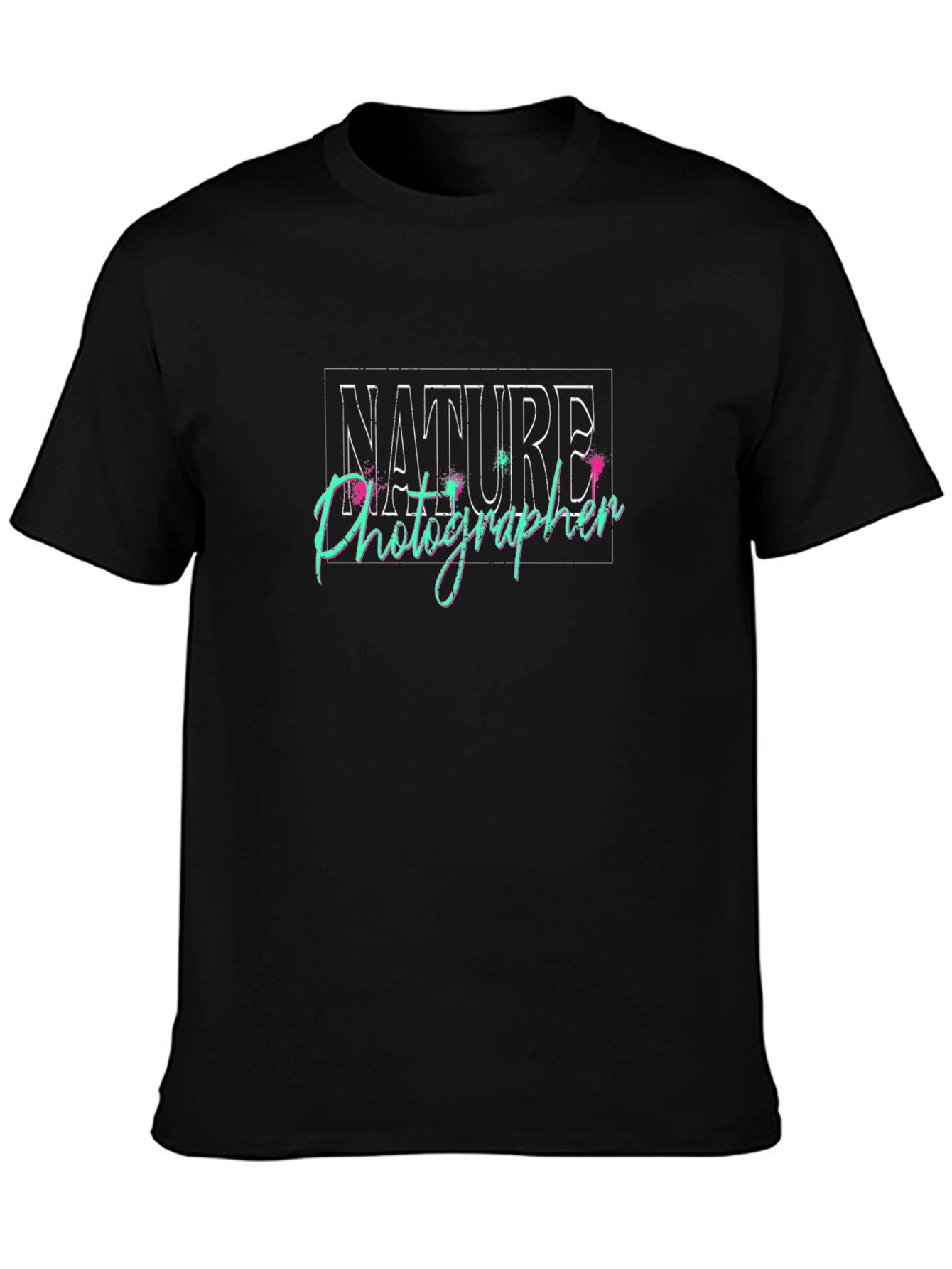 Nature Photographer Graphic Tee - Black Casual Shirt