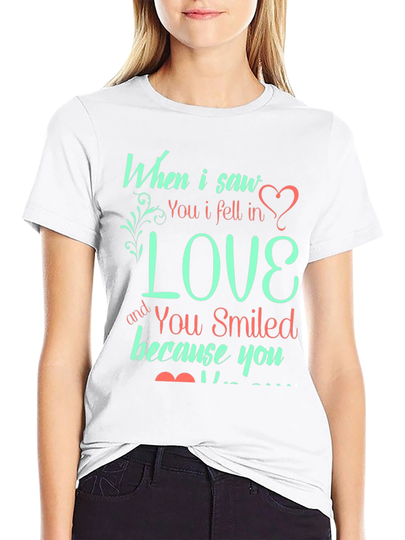 Love Quote Graphic Print Tee - Black T-Shirt